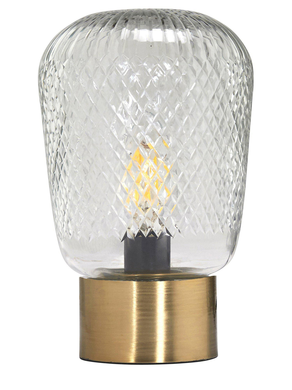 Juliette Bordslampa – Klar/mässing 21 cm