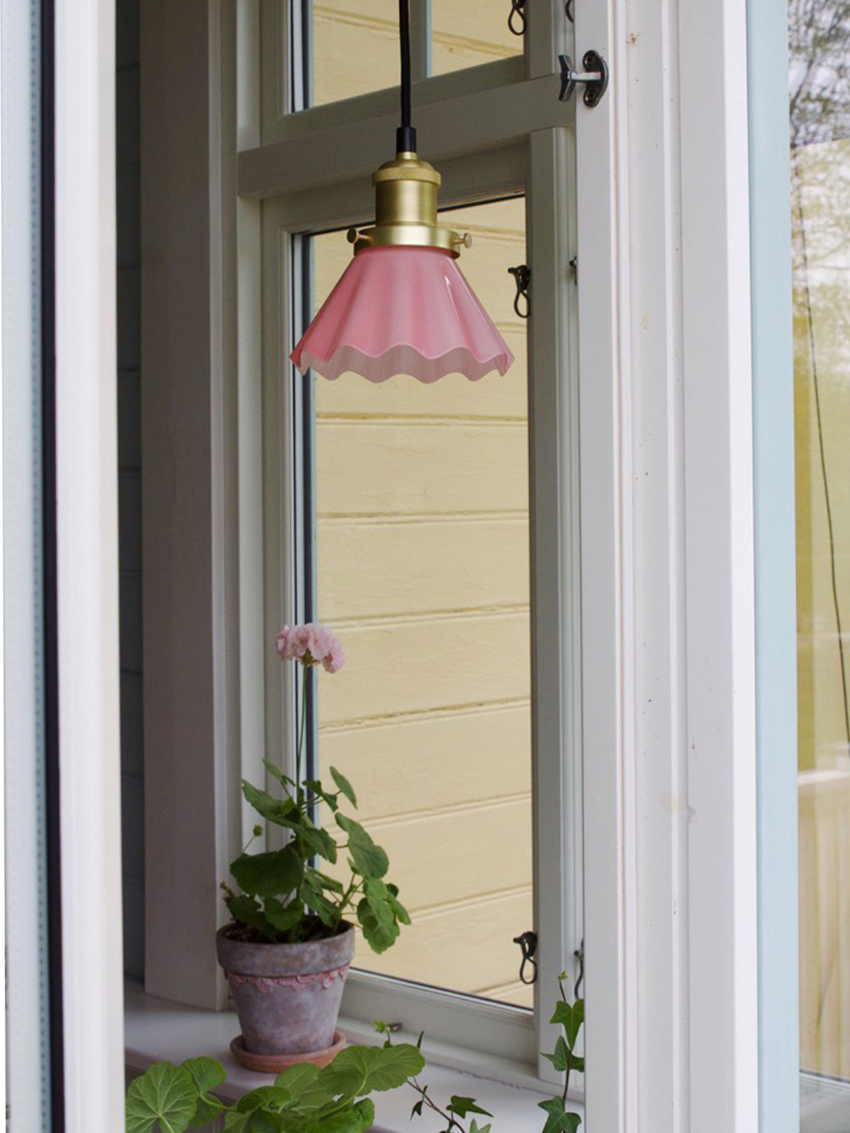 August Fönsterlampa – Rosa 15 cm