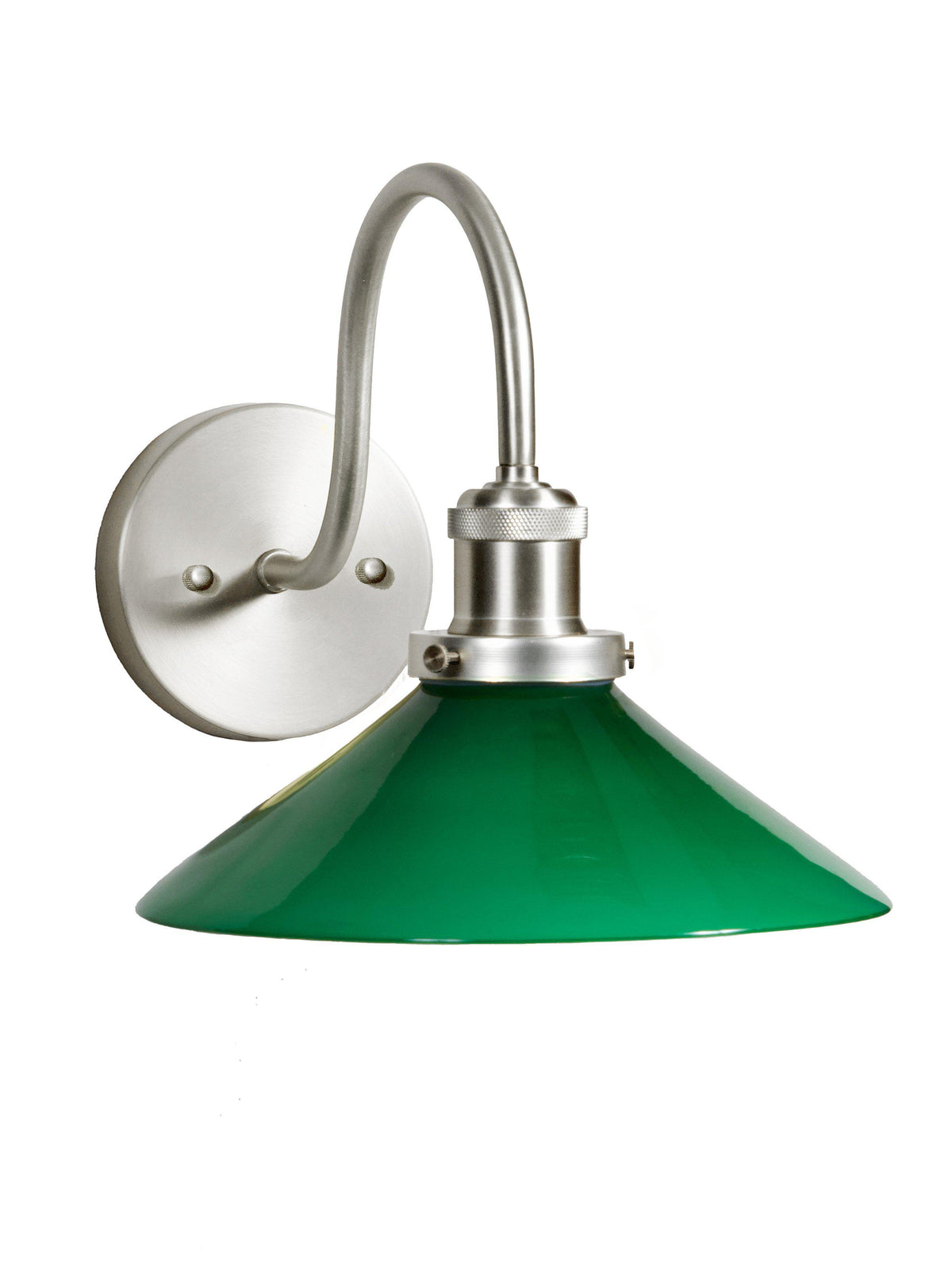 August Vägglampa IP23 – Grön krom 25 cm