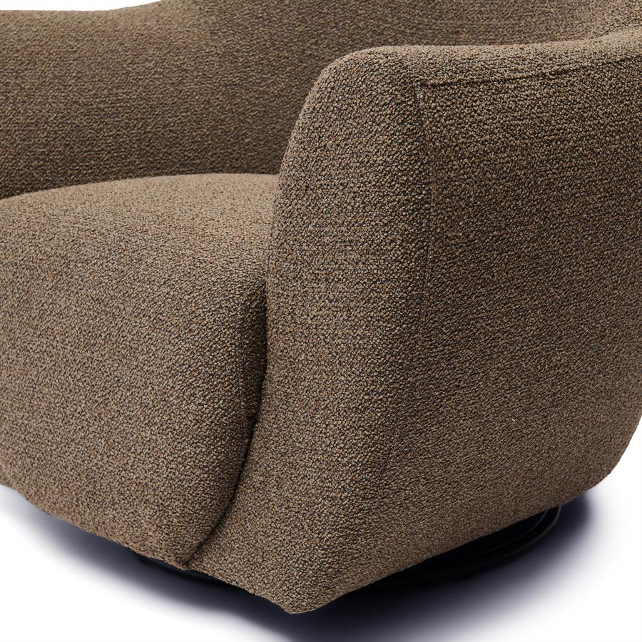 Riviera Maison, The Jill snurrfåtölj – Classic Brown