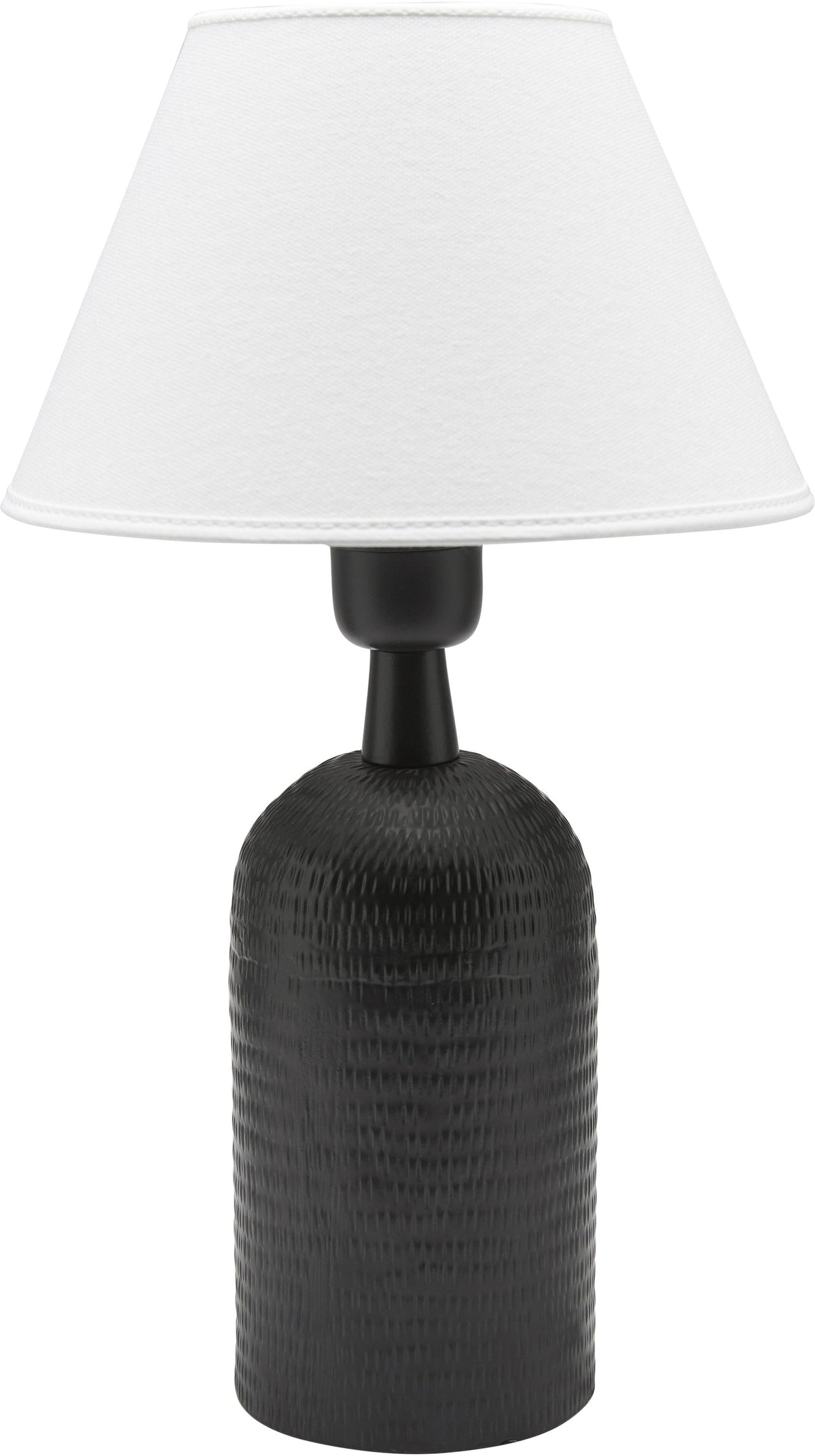 Riley Lampfot – Matt svart 28 cm