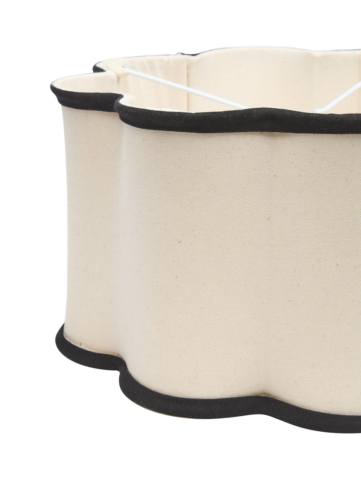 Judy Lampskärm – Natur/svart 35 cm