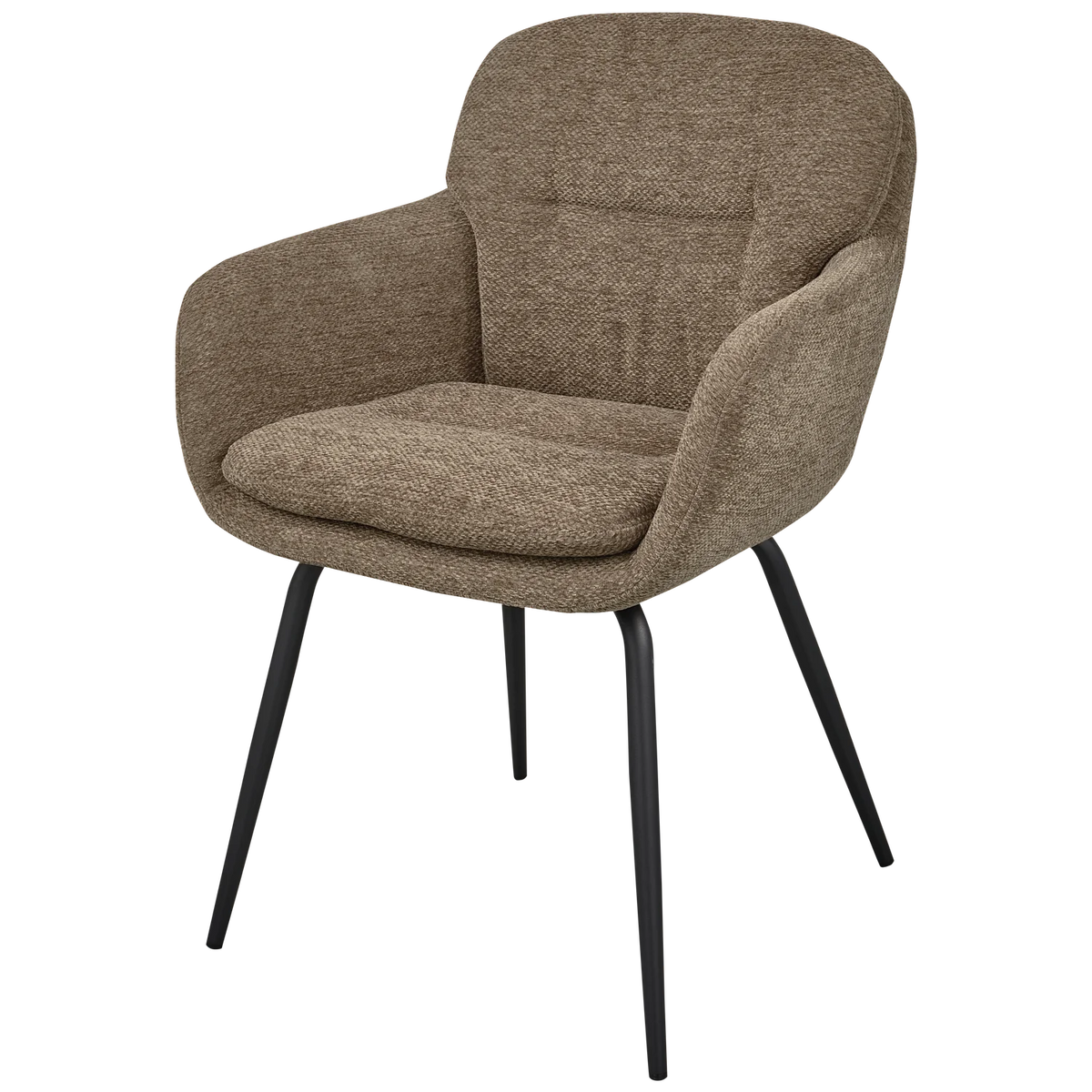 WOOOD, Runa matstol – chenille, mörk sand - 2st