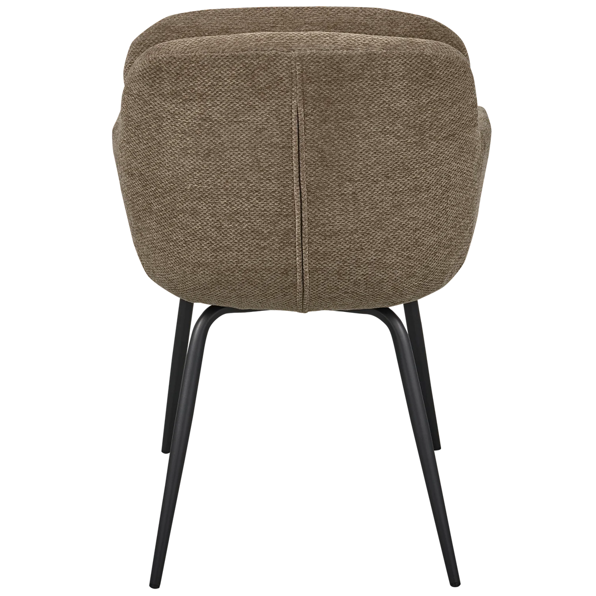 WOOOD, Runa matstol – chenille, mörk sand - 2st
