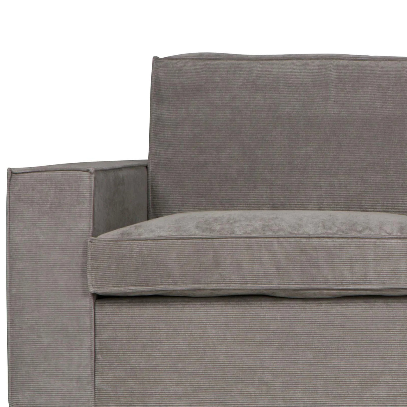 WOOOD, Thomas hörnsoffa Ribbat tyg Höger – Weathered Green