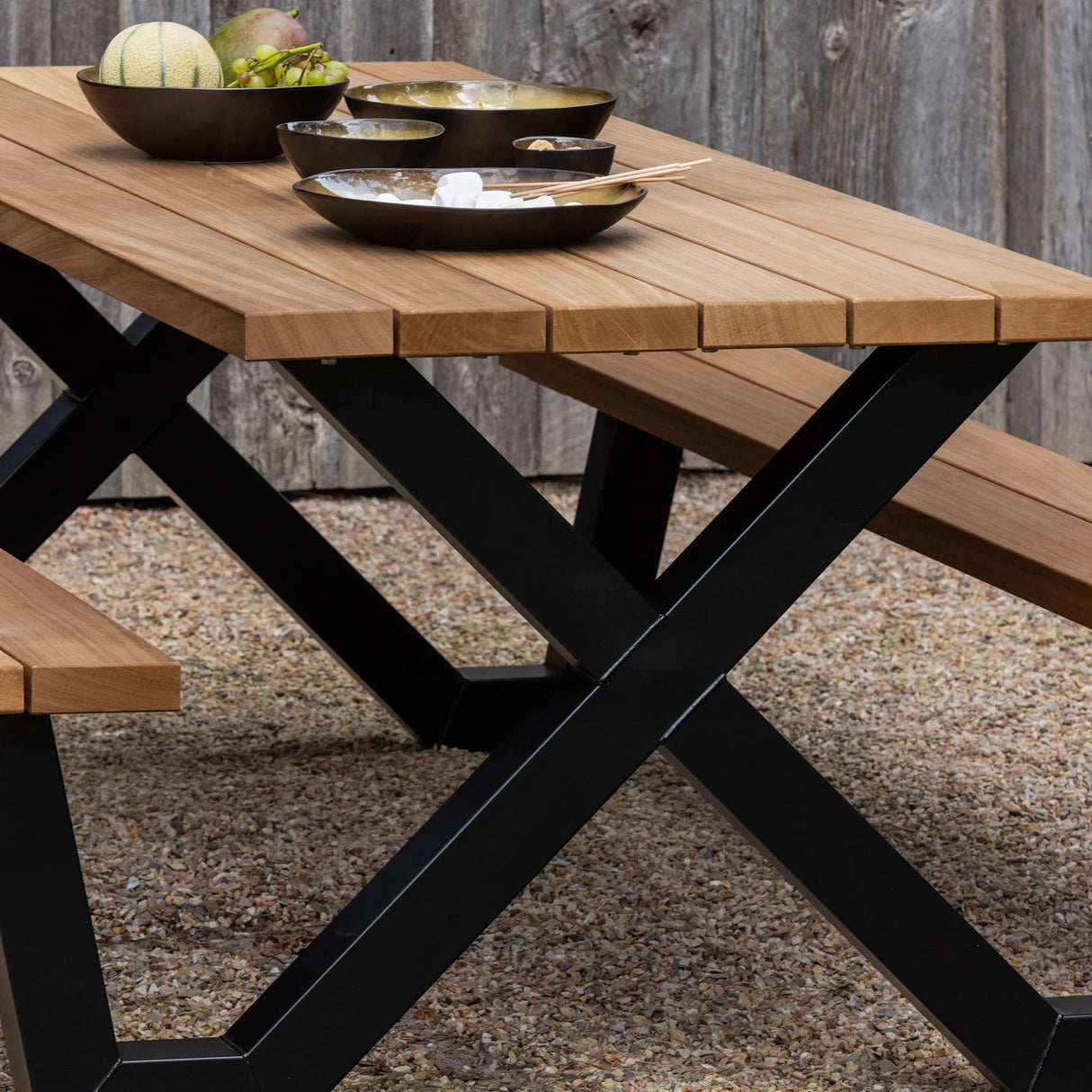 WOOOD, Tablo trädgårdsbord Picknick Ayous Svart