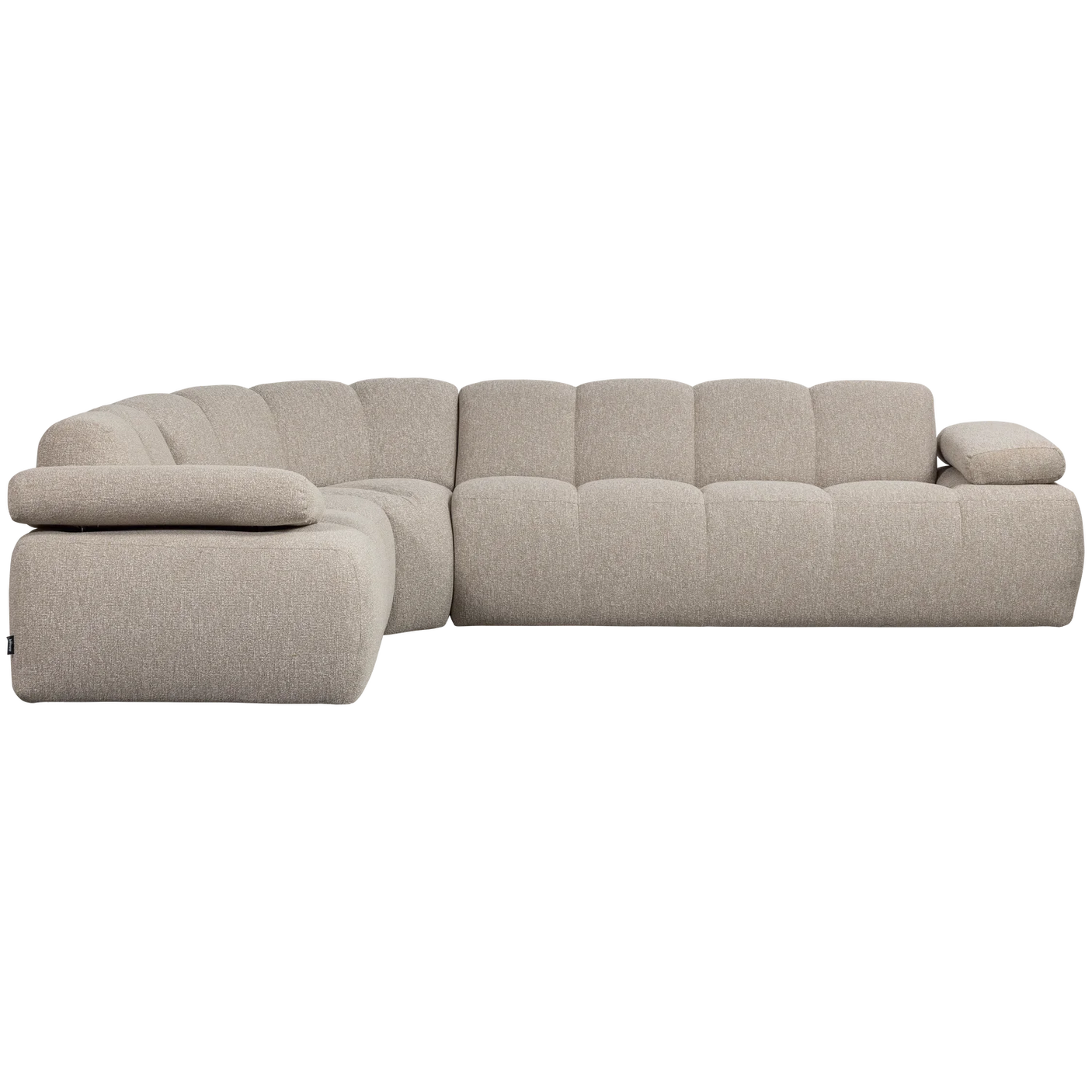WOOOD, Mojo Hörnsoffa Vänster – Bouclé Beige Melange