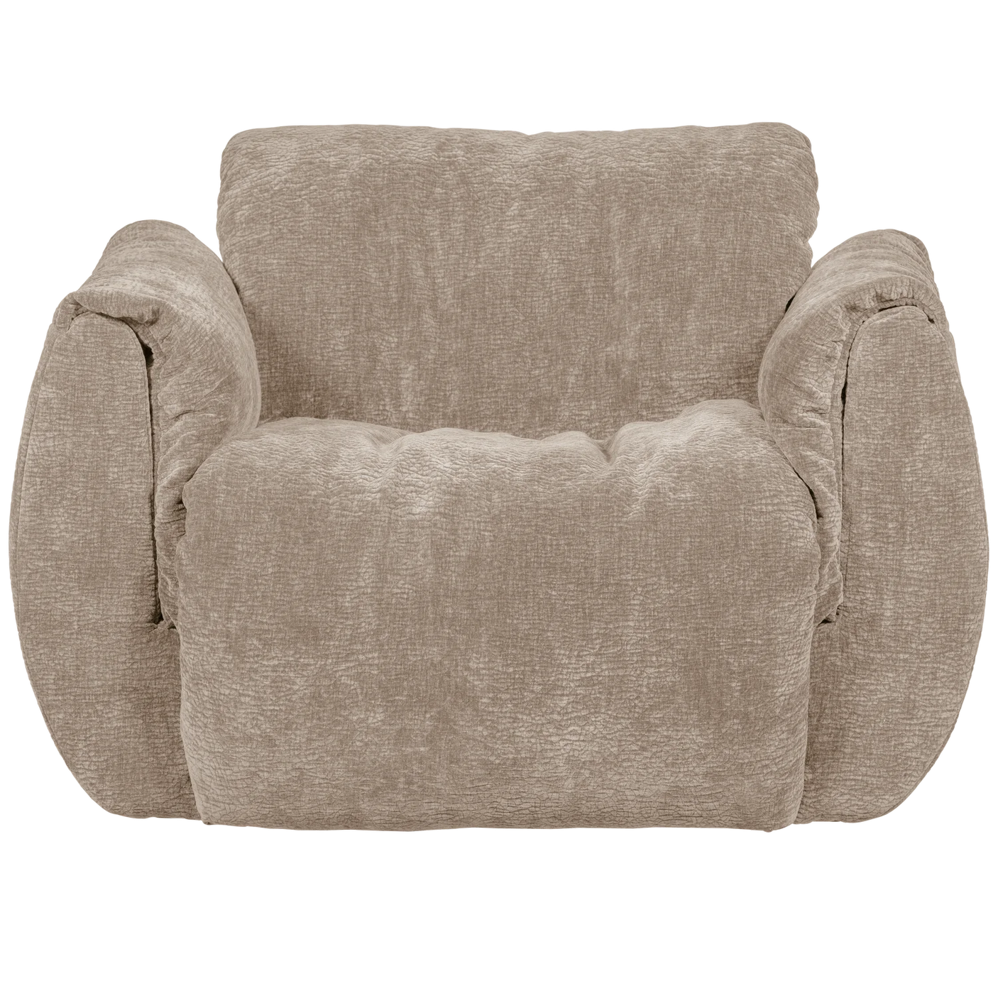 WOOOD, Baggy Svivelfåtölj 3D Chenille Sand ( Förbeställning)