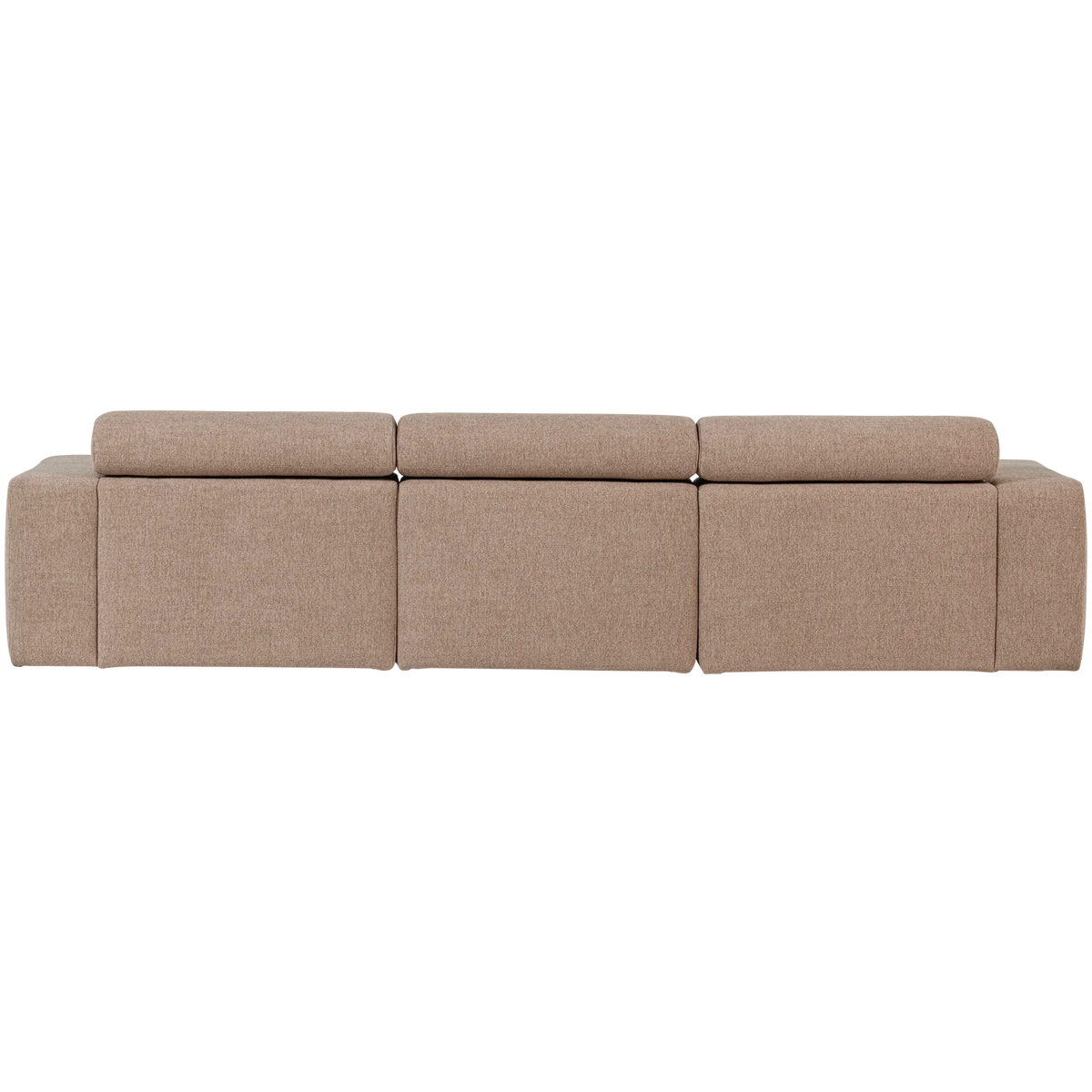 WOOOD, Novi schäslongsoffa vänster – bouclé, taupe