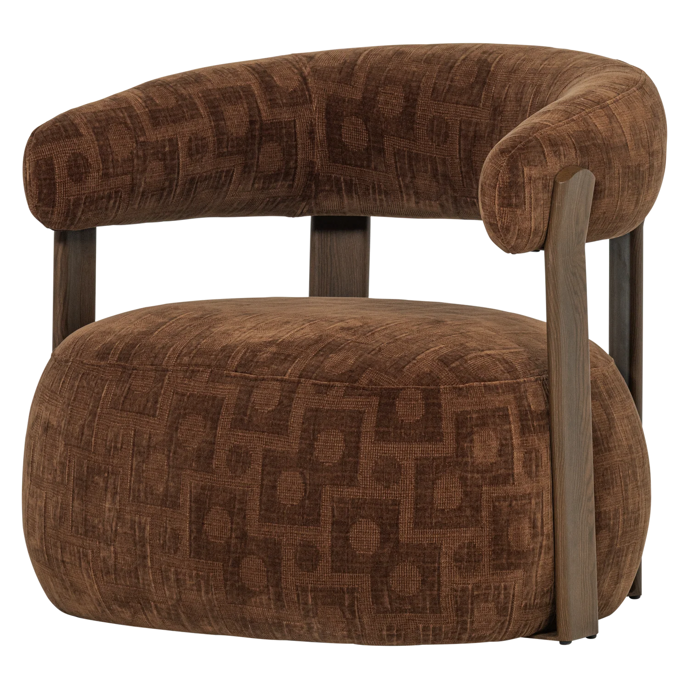 WOOD, Foon Fåtölj 3D Strukturerad Brun