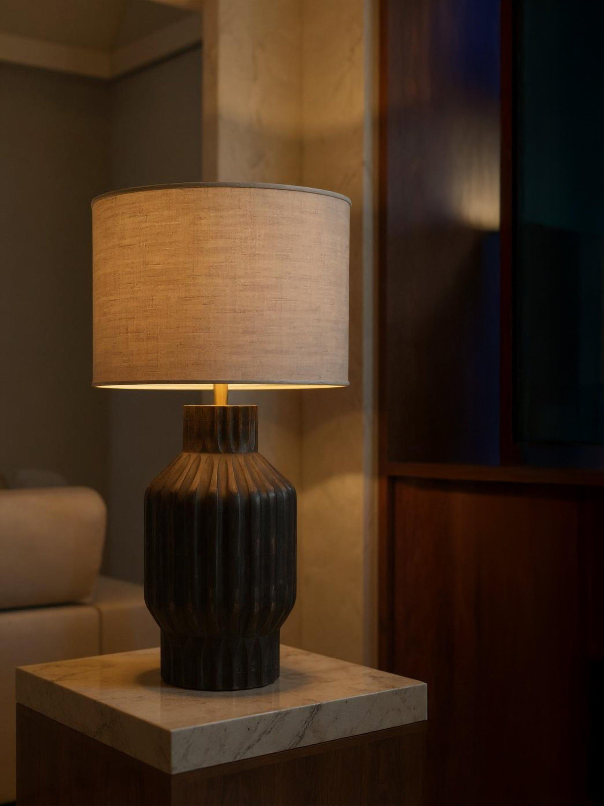 Turi Bordslampa Burn brown 64cm