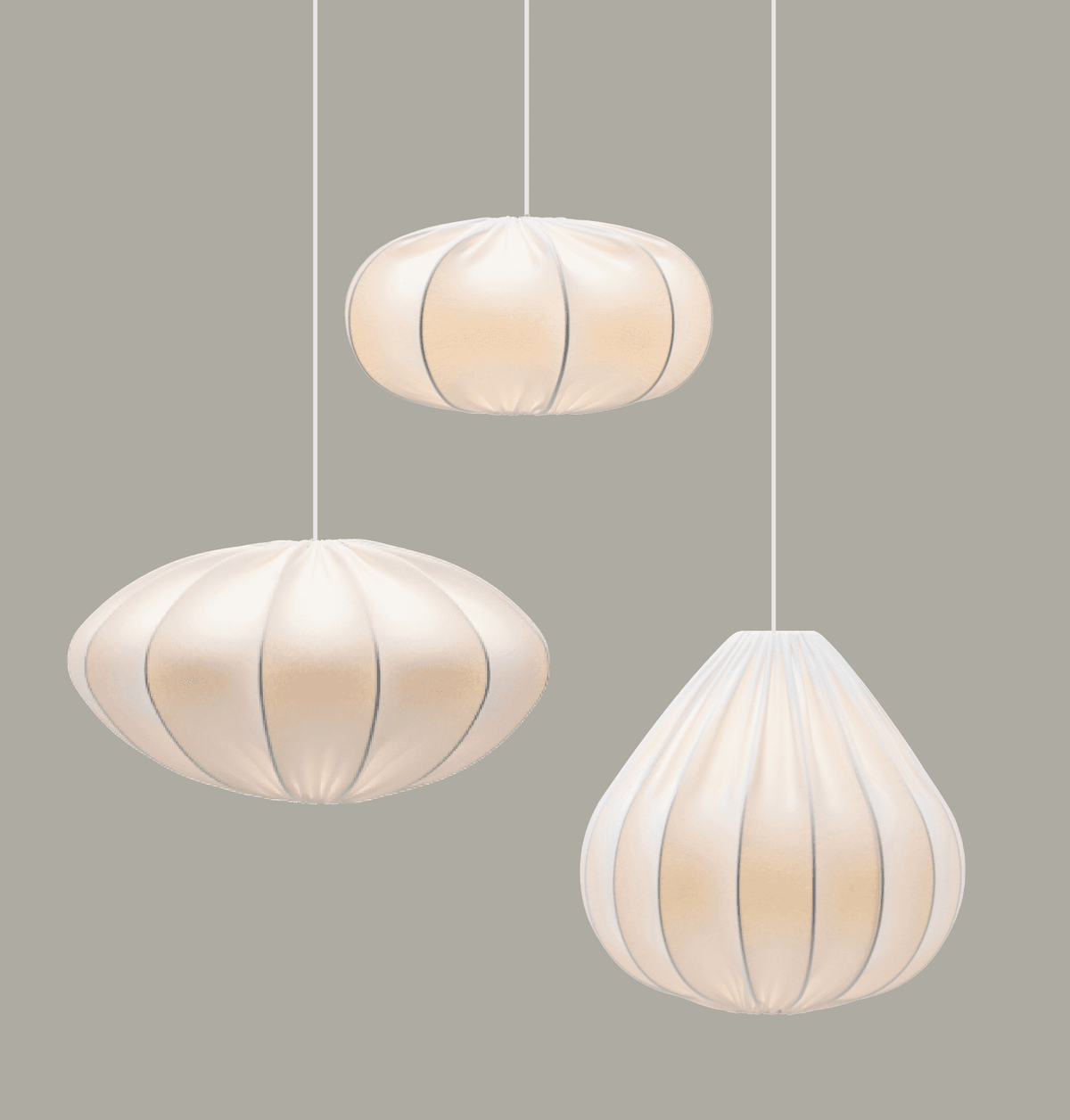 Dalia Takskärm – Jersey vit 40 cm