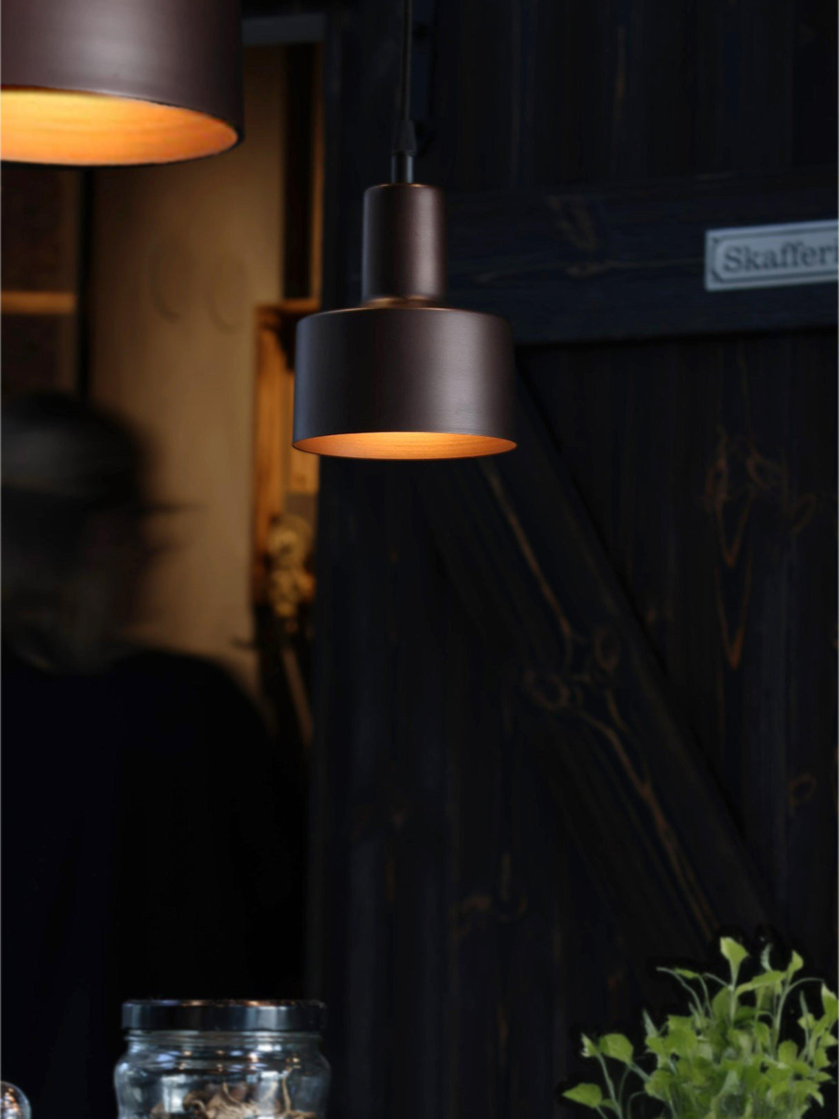 Solo fönsterlampa Antik brun 13cm