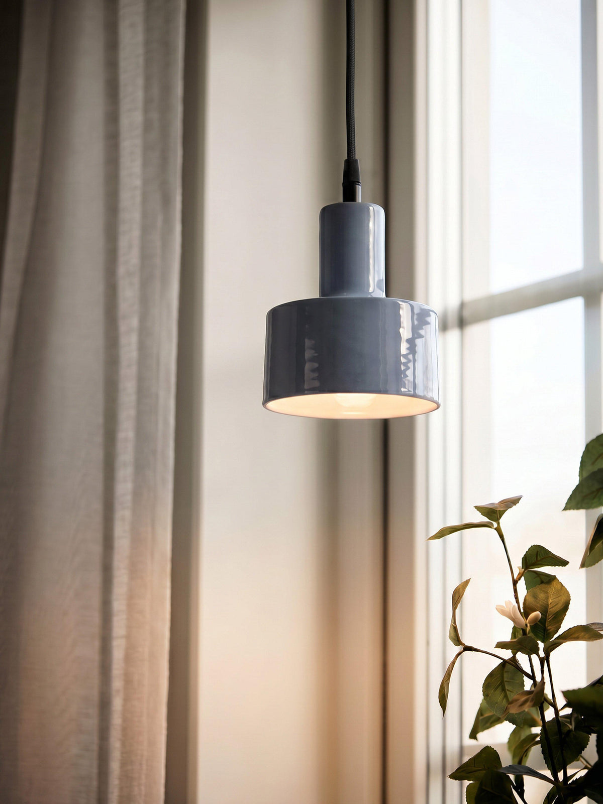 Solo Fönsterlampa – Blank denim 13 cm