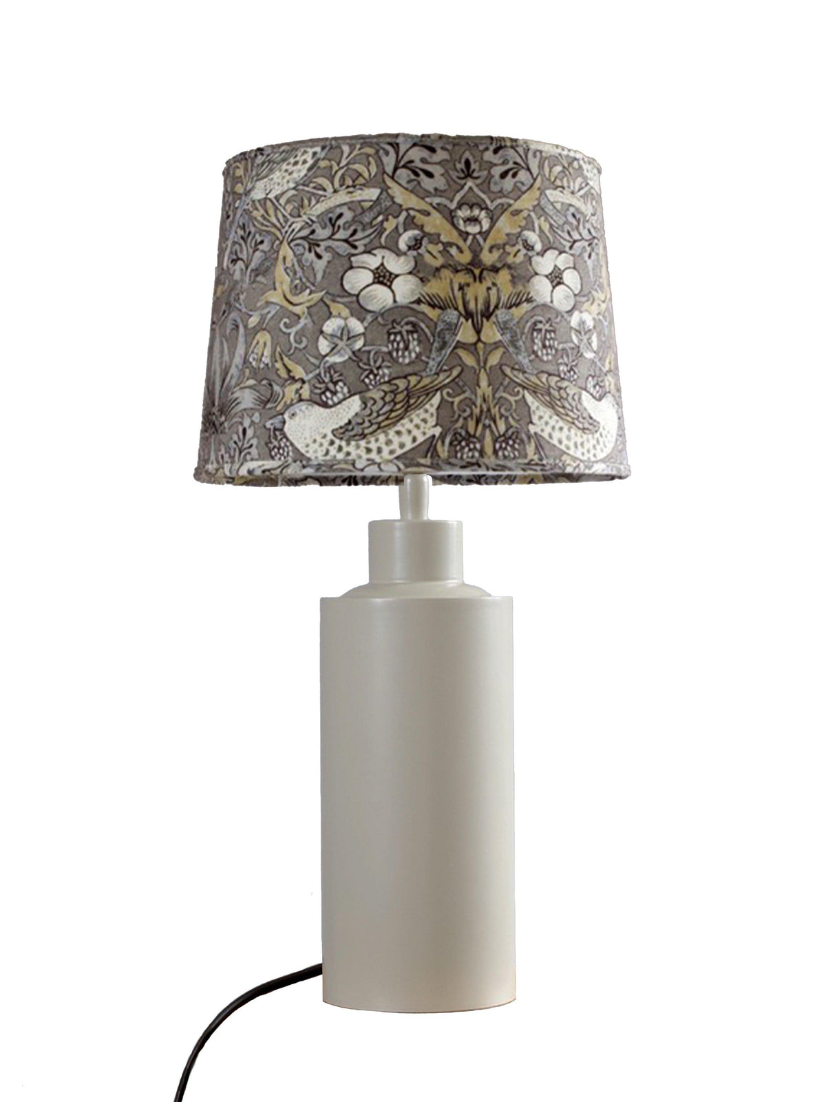 Solo Bordslampa – Matt beige med mönstrad skärm 46 cm