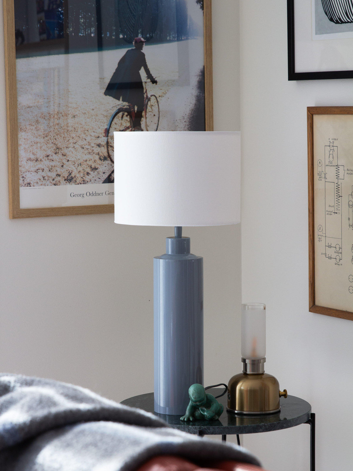 Solo Bordslampa – Blank denim 57 cm