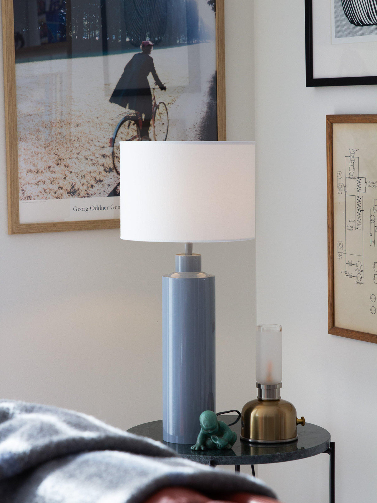 Solo Bordslampa – Blank denim 57 cm