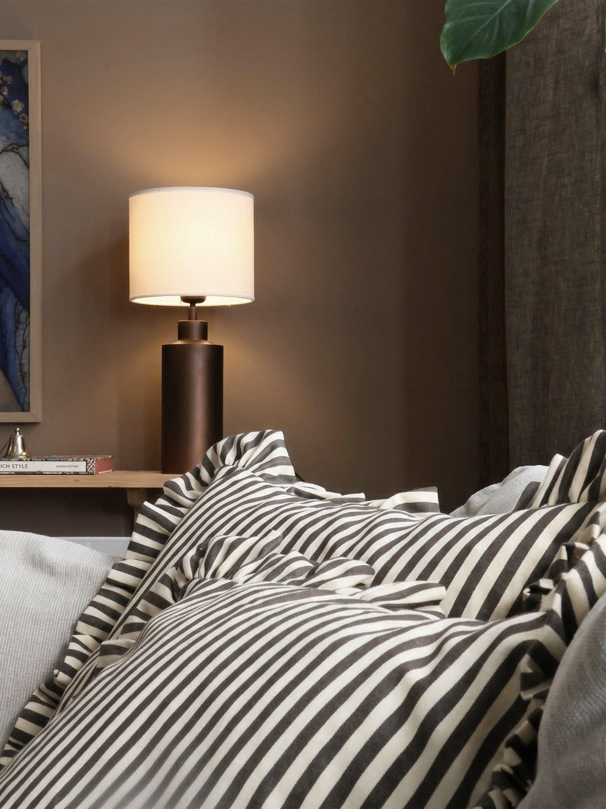 Solo Bordslampa Antik brun 46cm