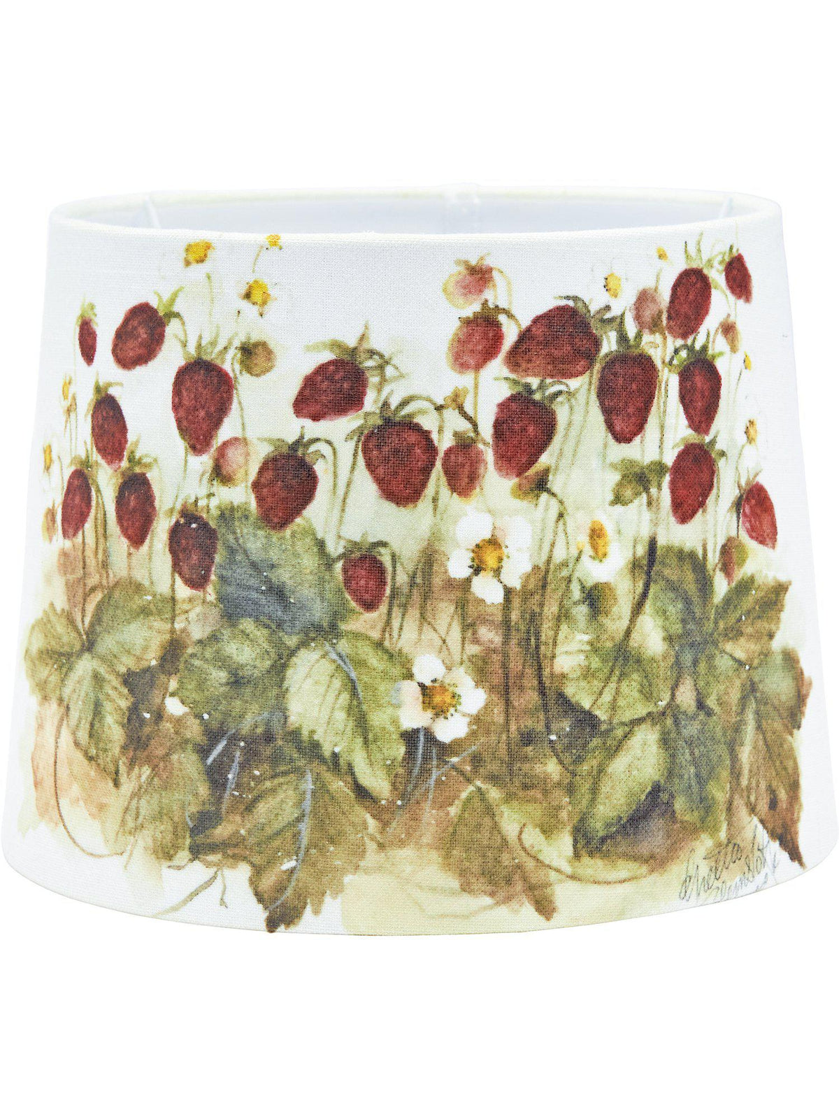 Sofia Lampskärm – Smultron vit 20 cm