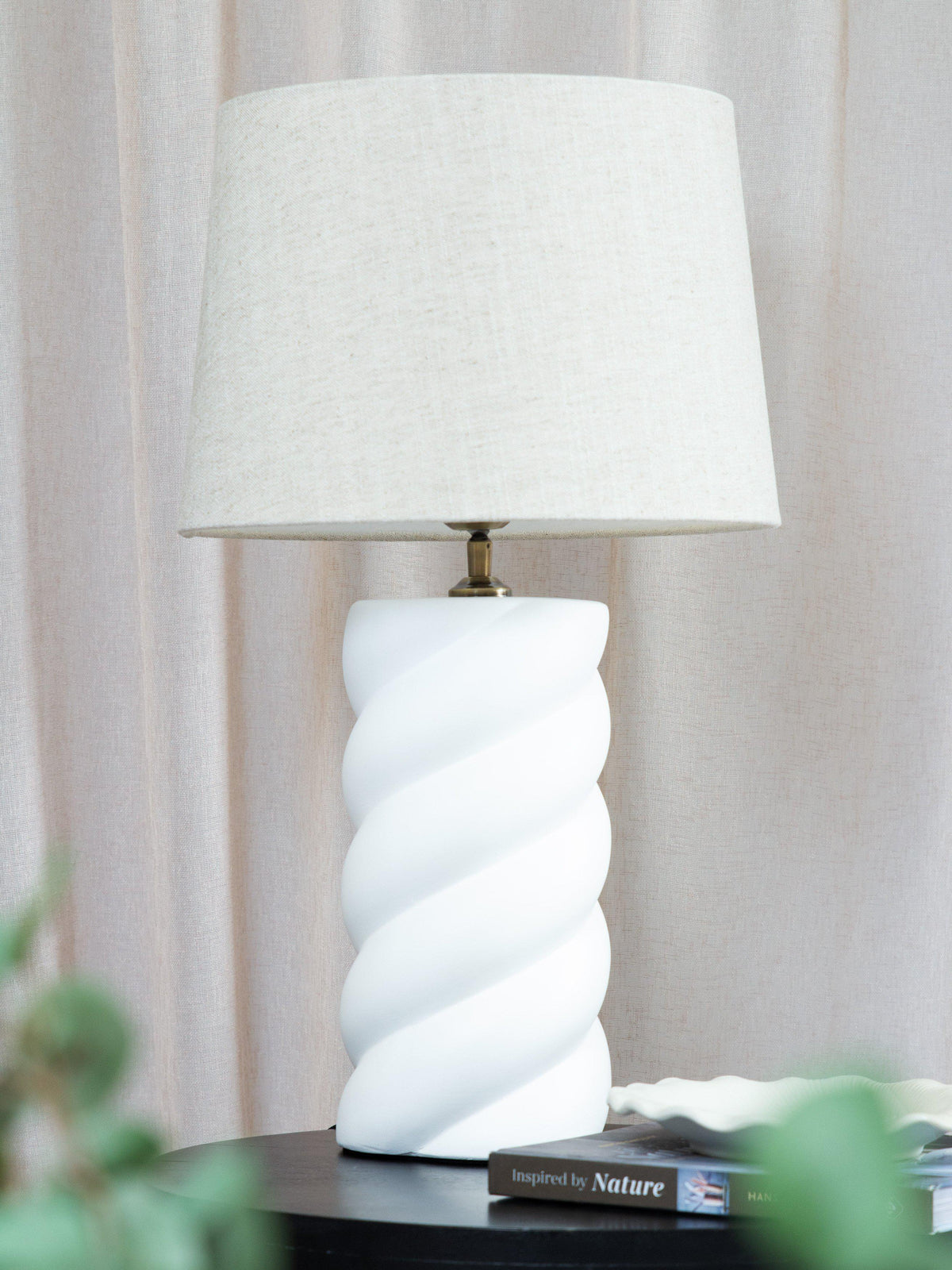 Spin Bordslampa med Sofia Florenzo-skärm 65 cm