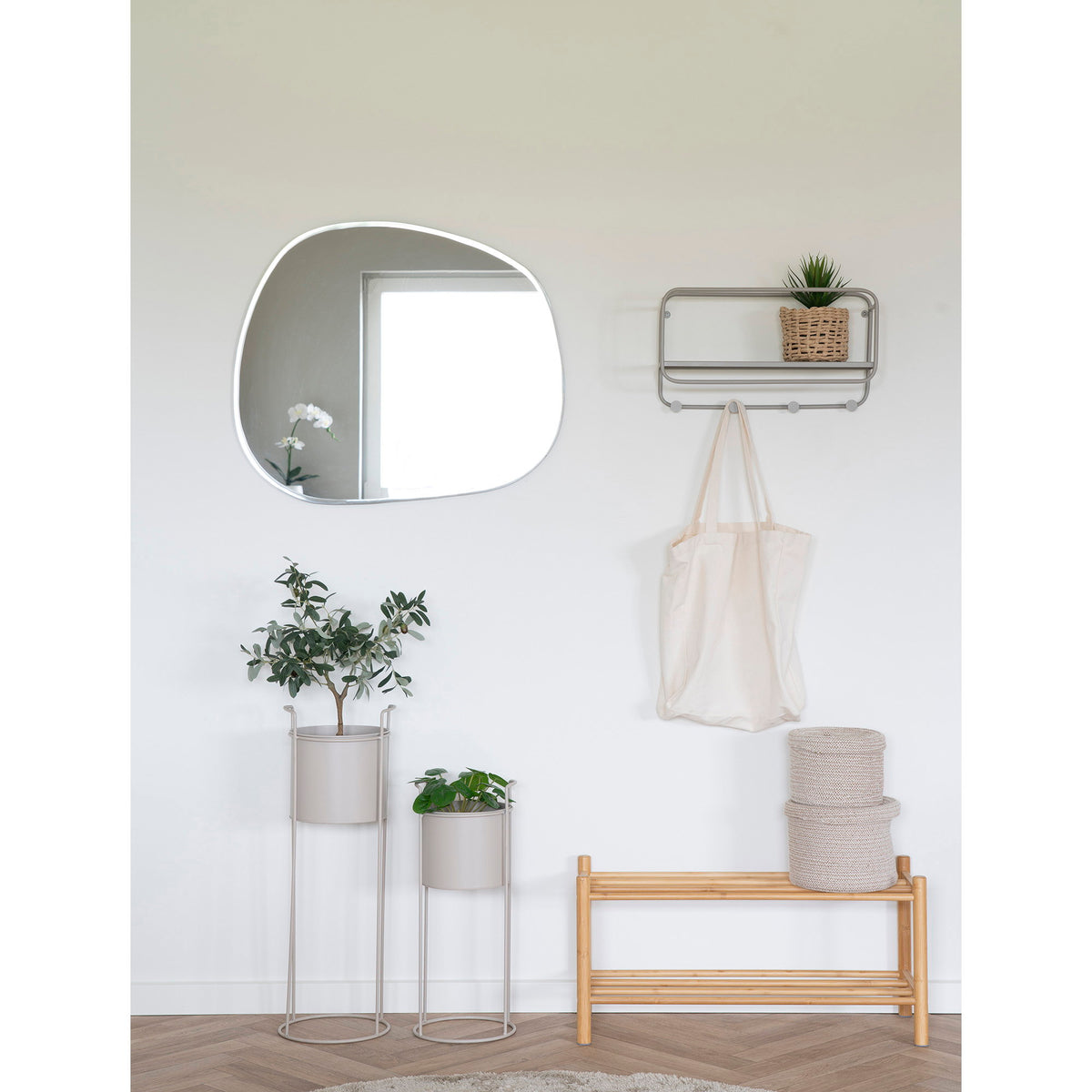 House Nordic, Manaus Skohylla Bambu Natur 70 cm