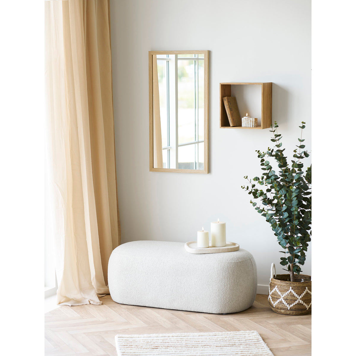 House Nordic, Lattoon Vägghylla Ek Natur 30 cm