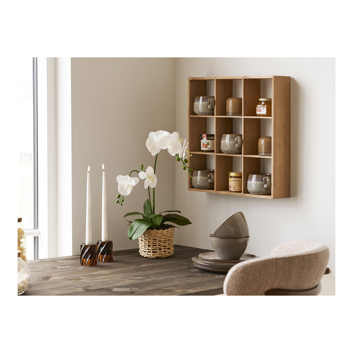 House Nordic, Moss Vägghylla Furu Natur 46 cm