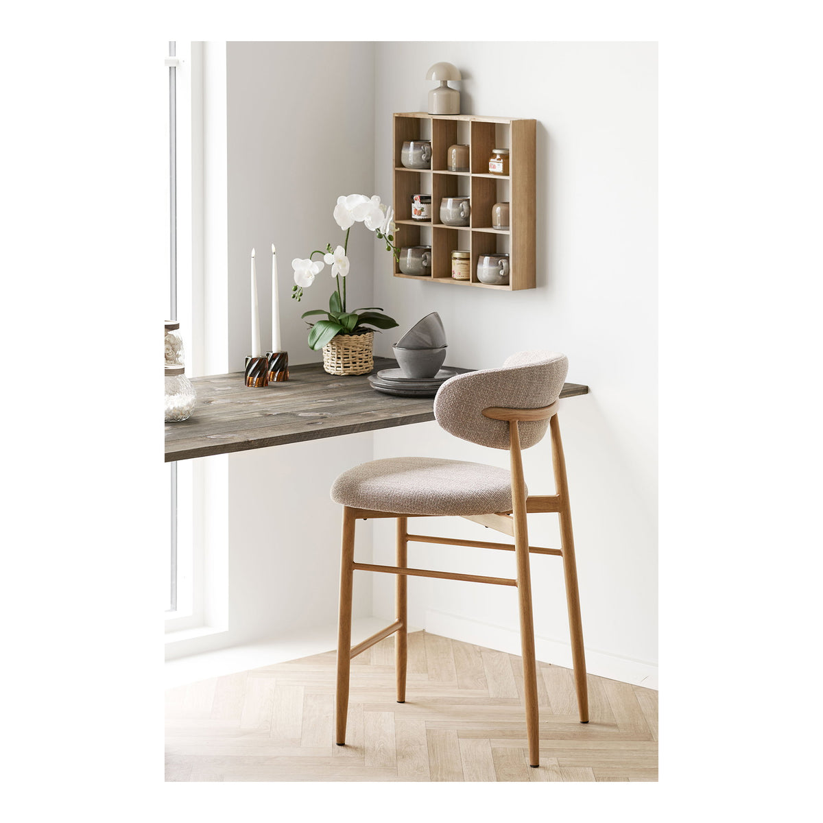House Nordic, Moss Vägghylla Furu Natur 46 cm