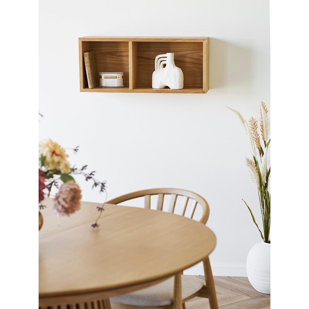 House Nordic, Oshawa Vägghylla Ekfaner Natur 71 cm