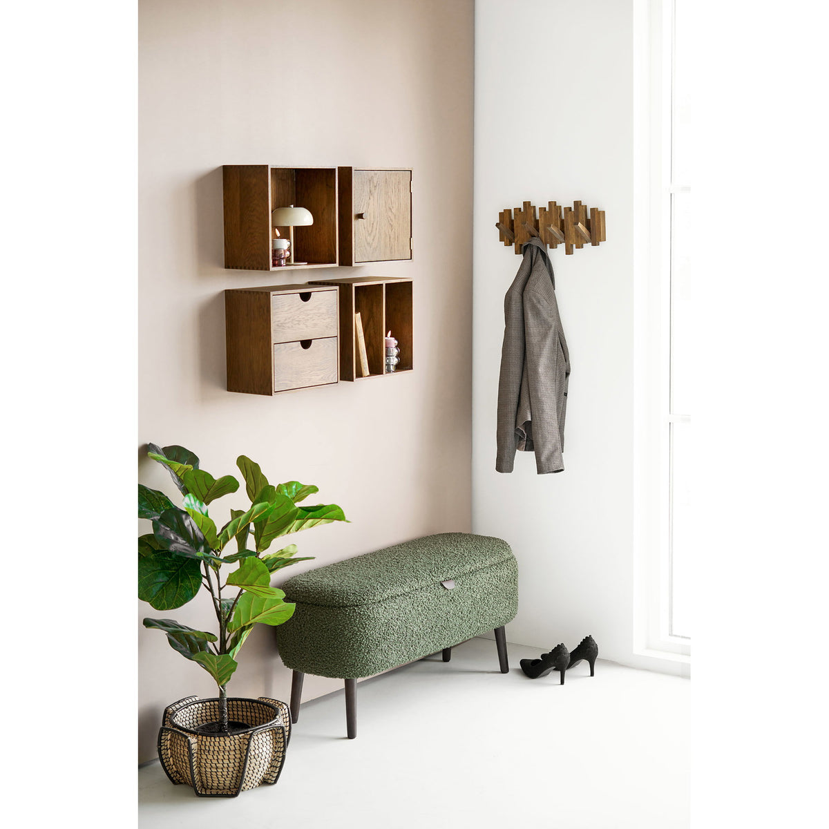 House Nordic, Townsville Vägghylla Ek Mörkbrun 30 cm