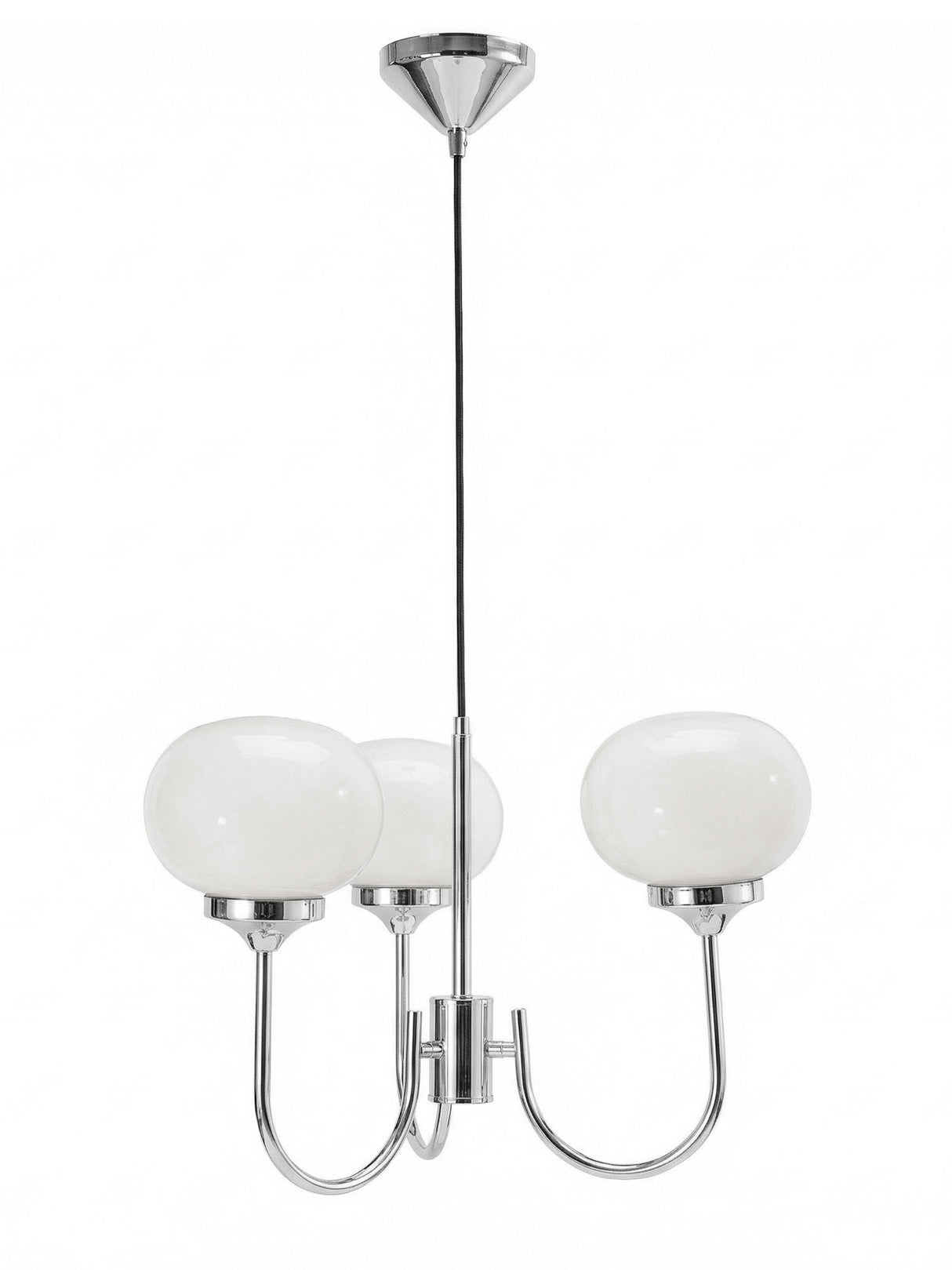 Elsy Taklampa Vit krom 59cm
