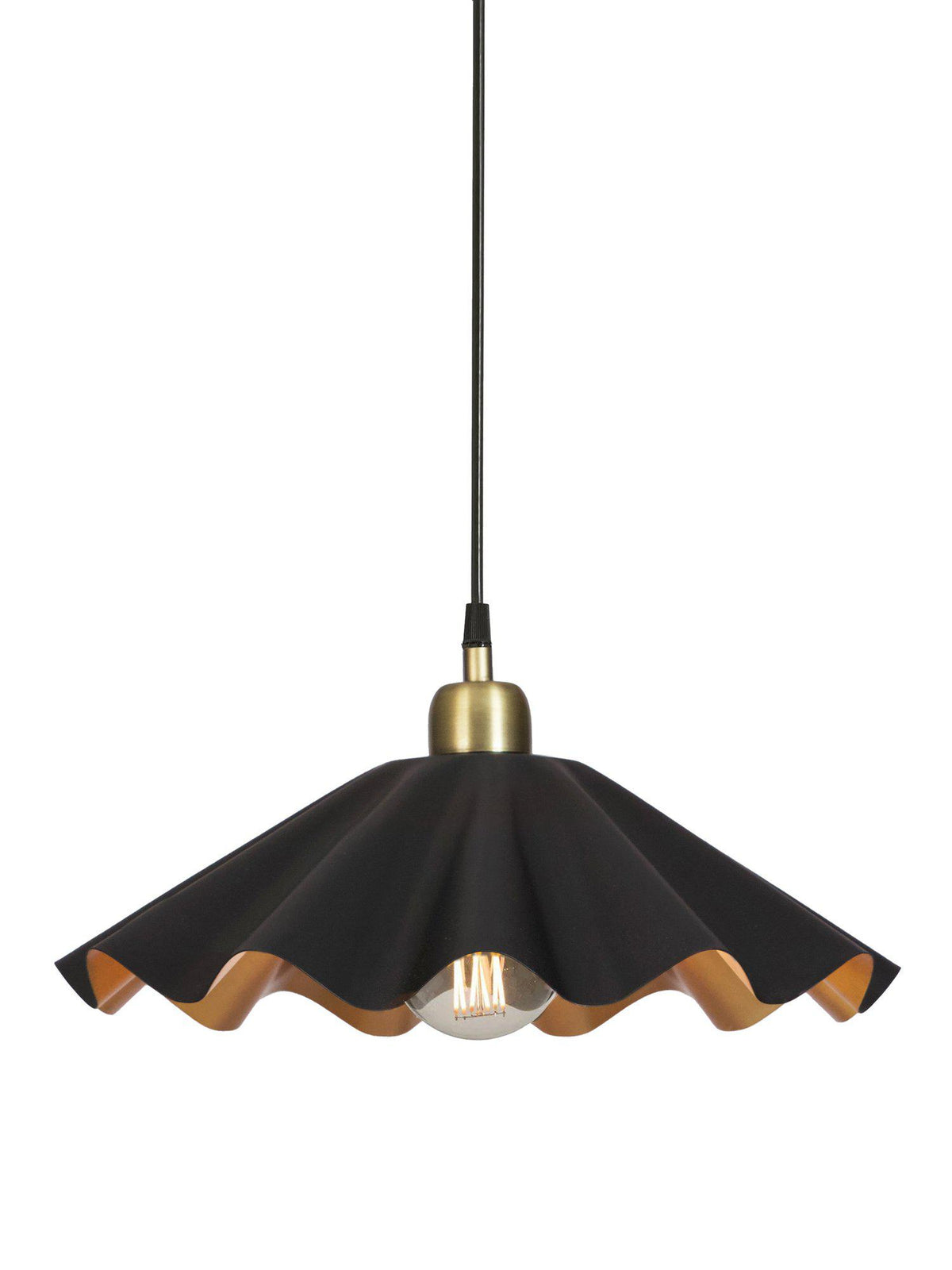 Aira Taklampa – Svart/Mässing 51 cm