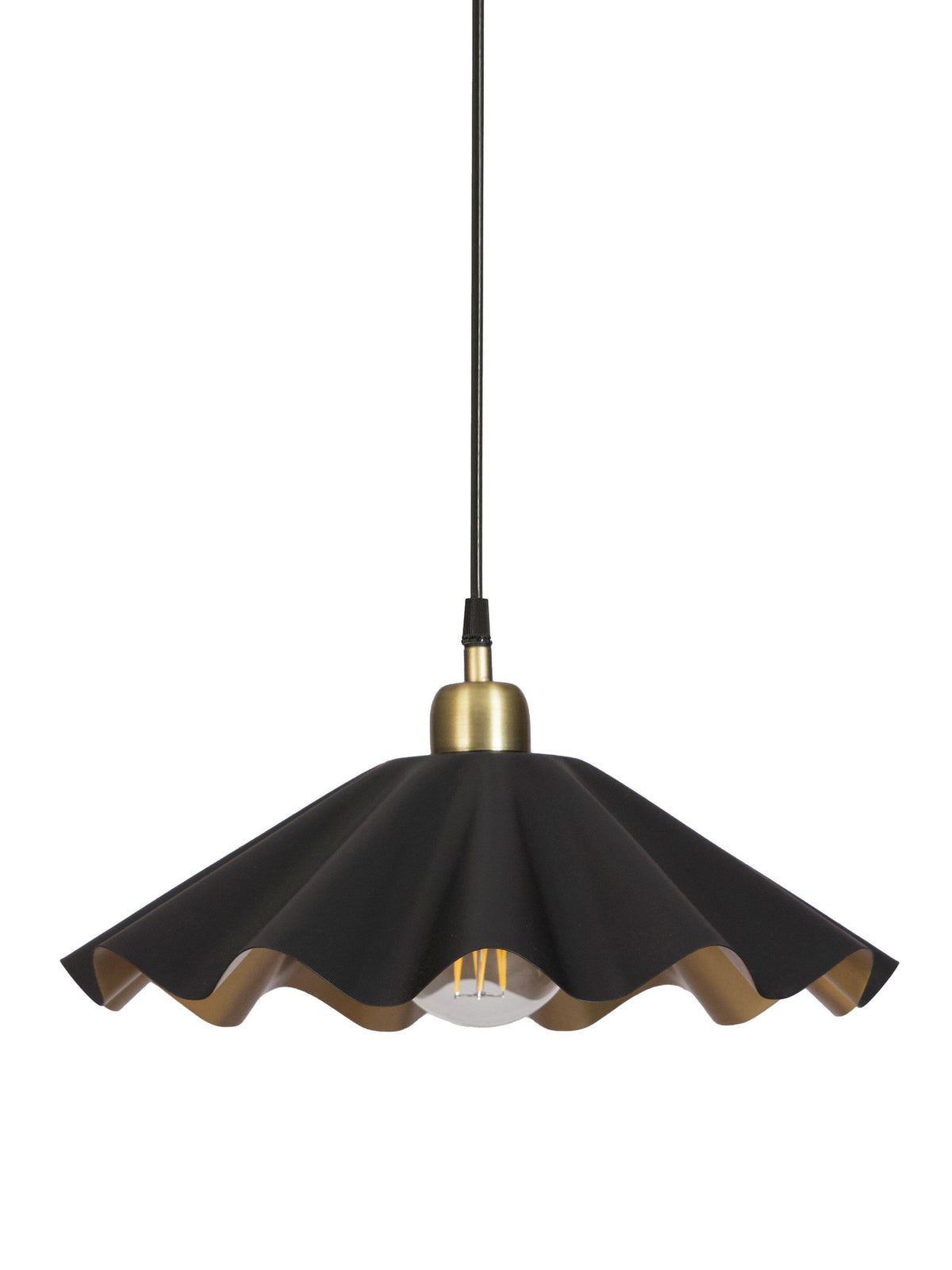Aira Taklampa – Svart/Mässing 51 cm