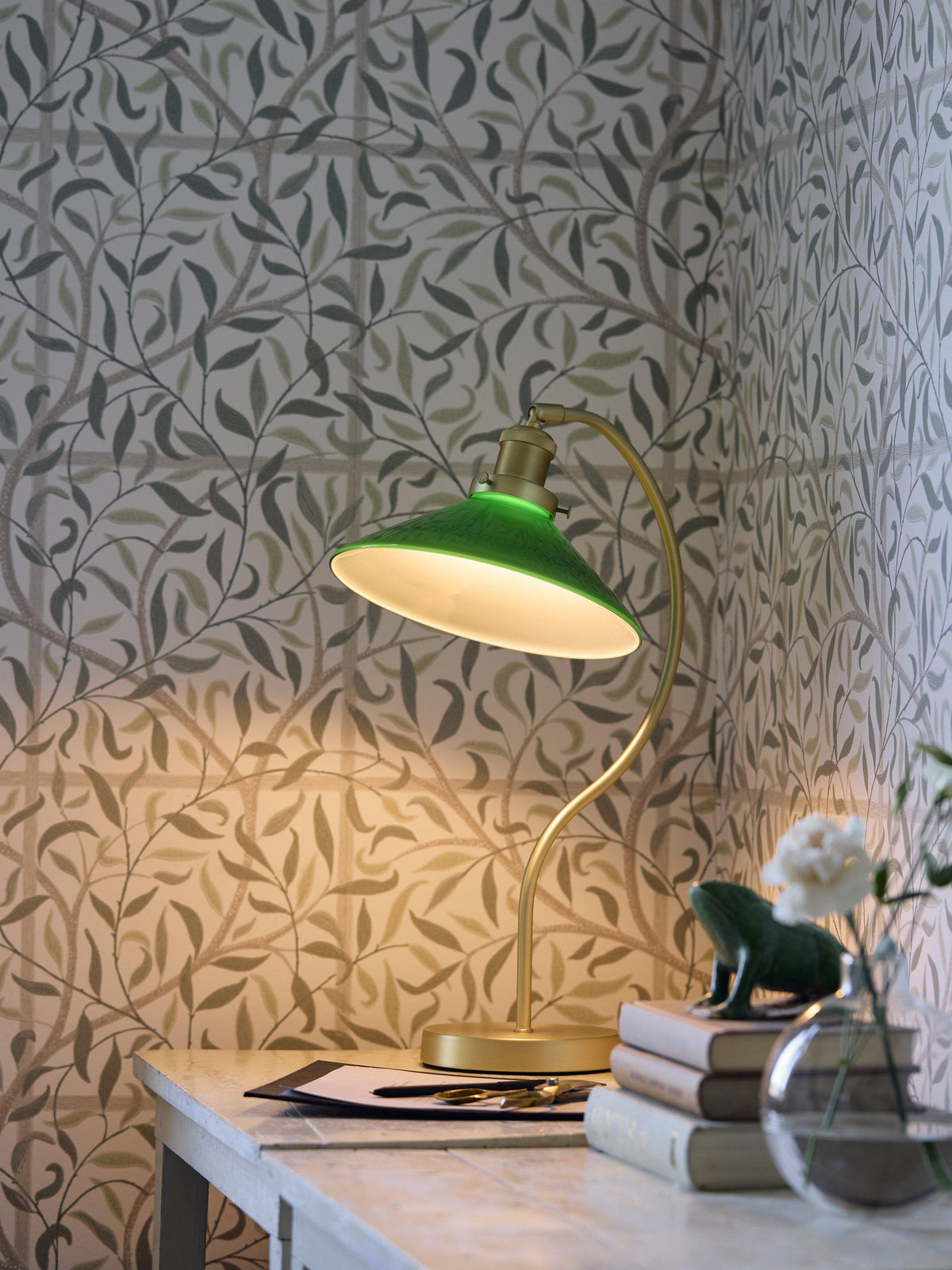 Axel Bordslampa – Grön 25 cm