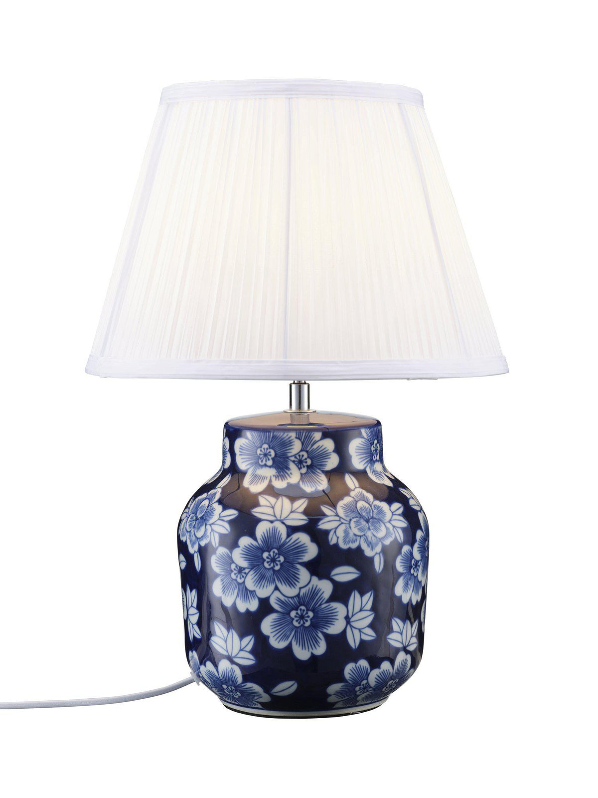 Fanny Bordslampa – Blå/vit 47 cm