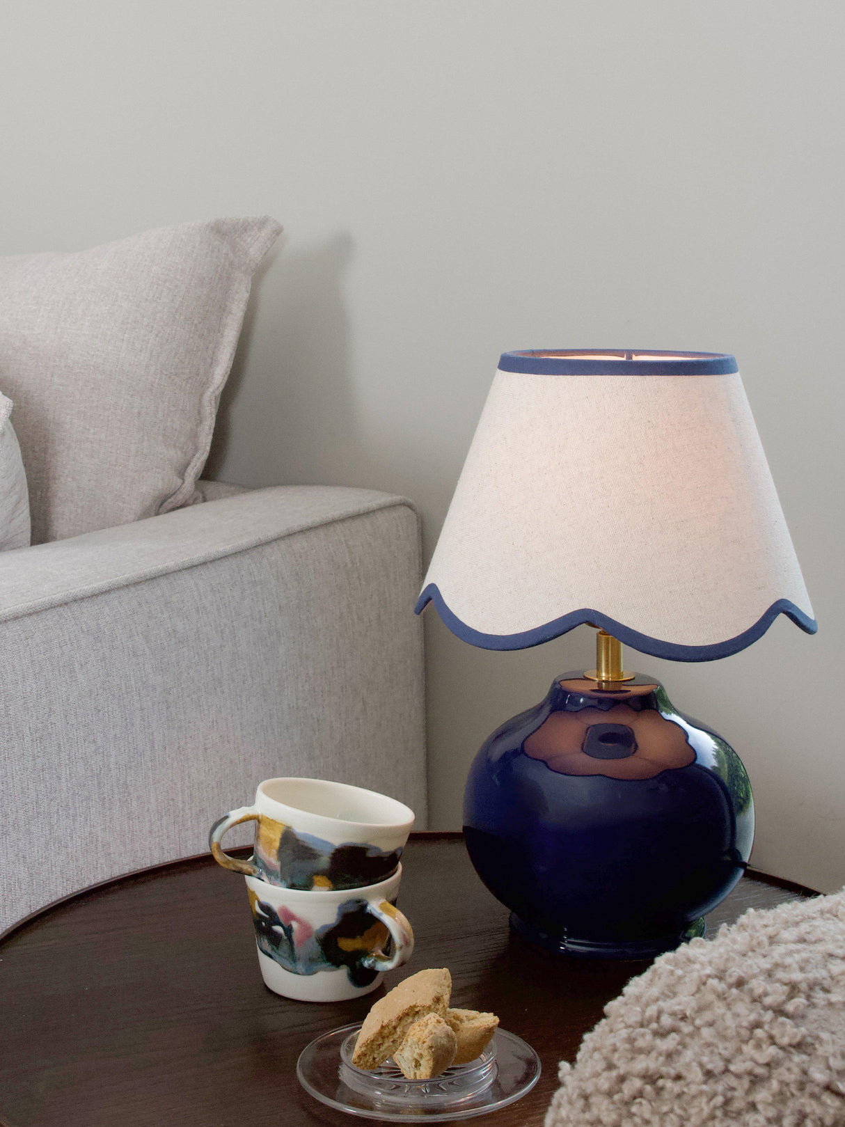 Nell Bordslampa Djupblå 34cm