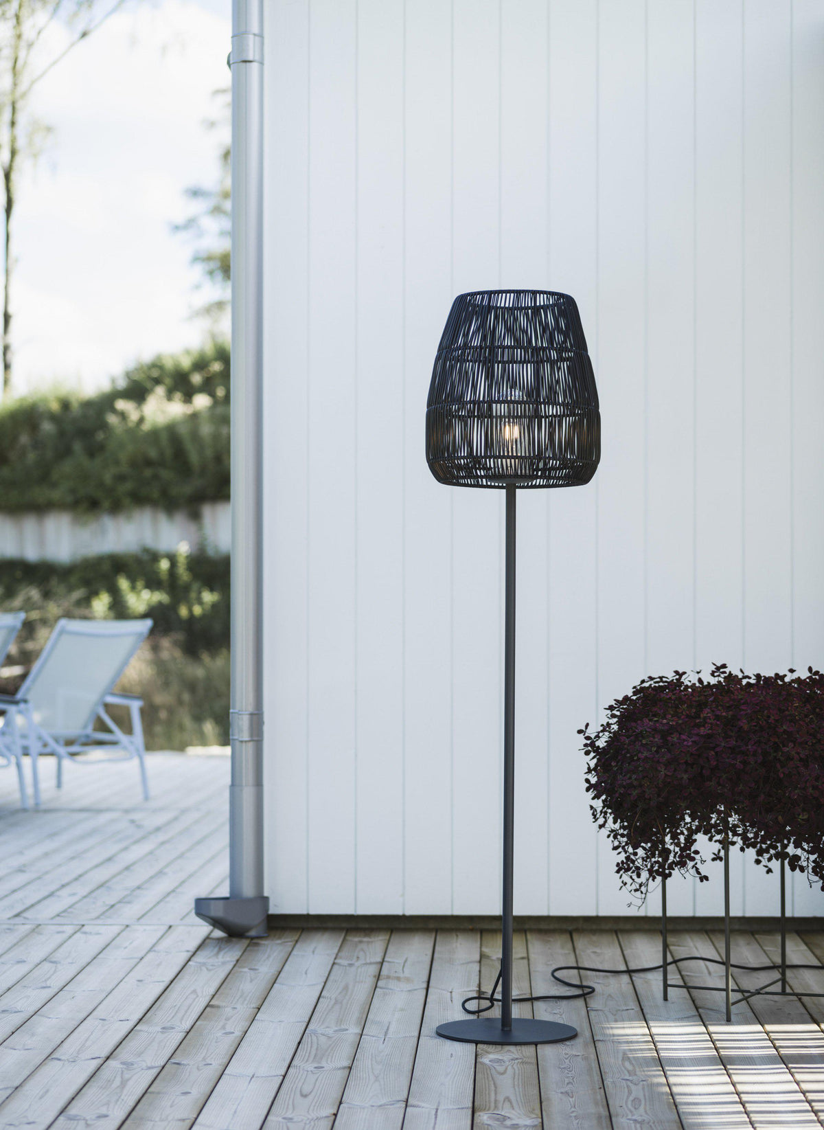 Saigon Lampskärm – Natur/Grå 38 cm