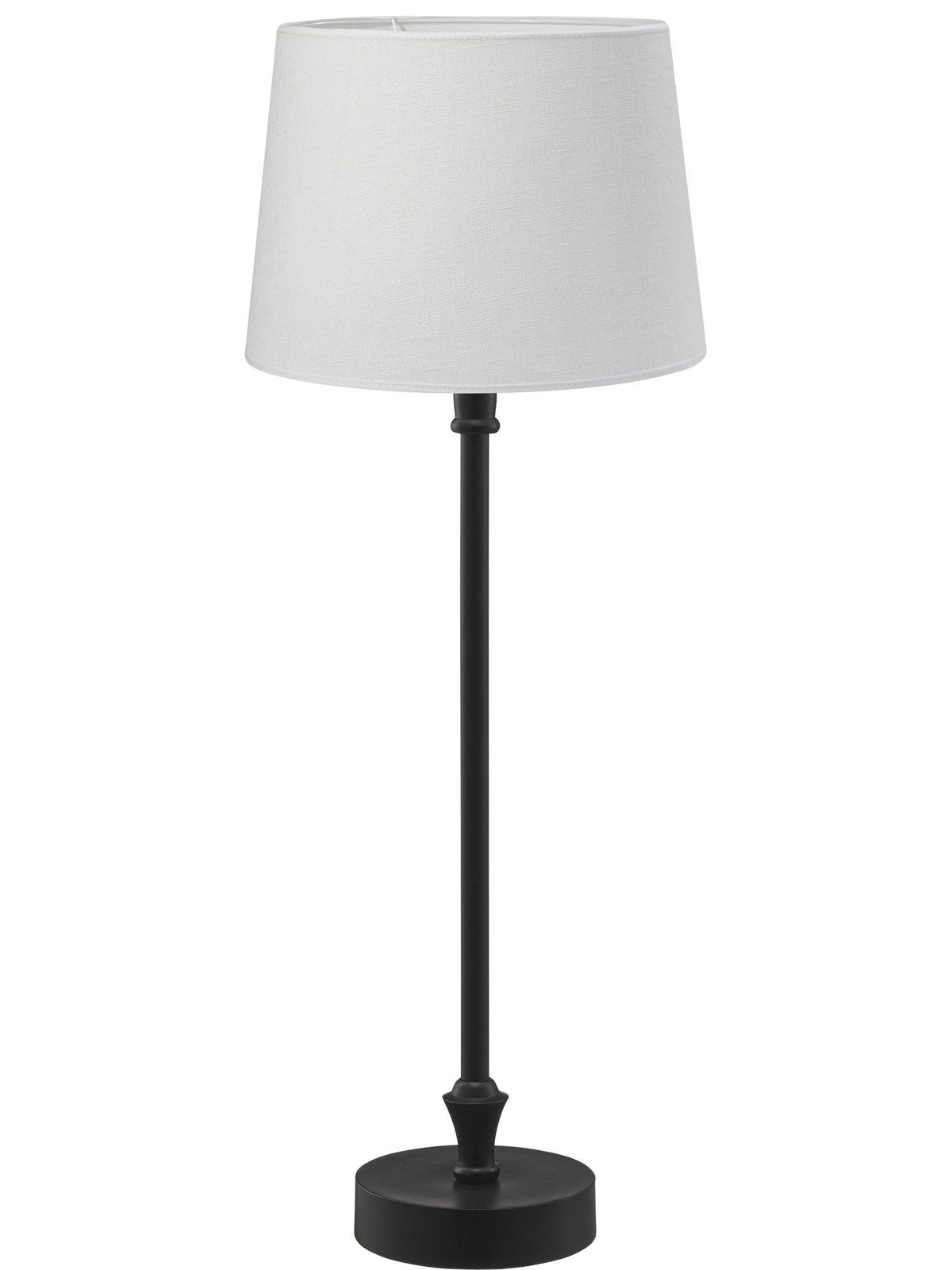 Liam Bordslampa – med vit skärm svart 59 cm