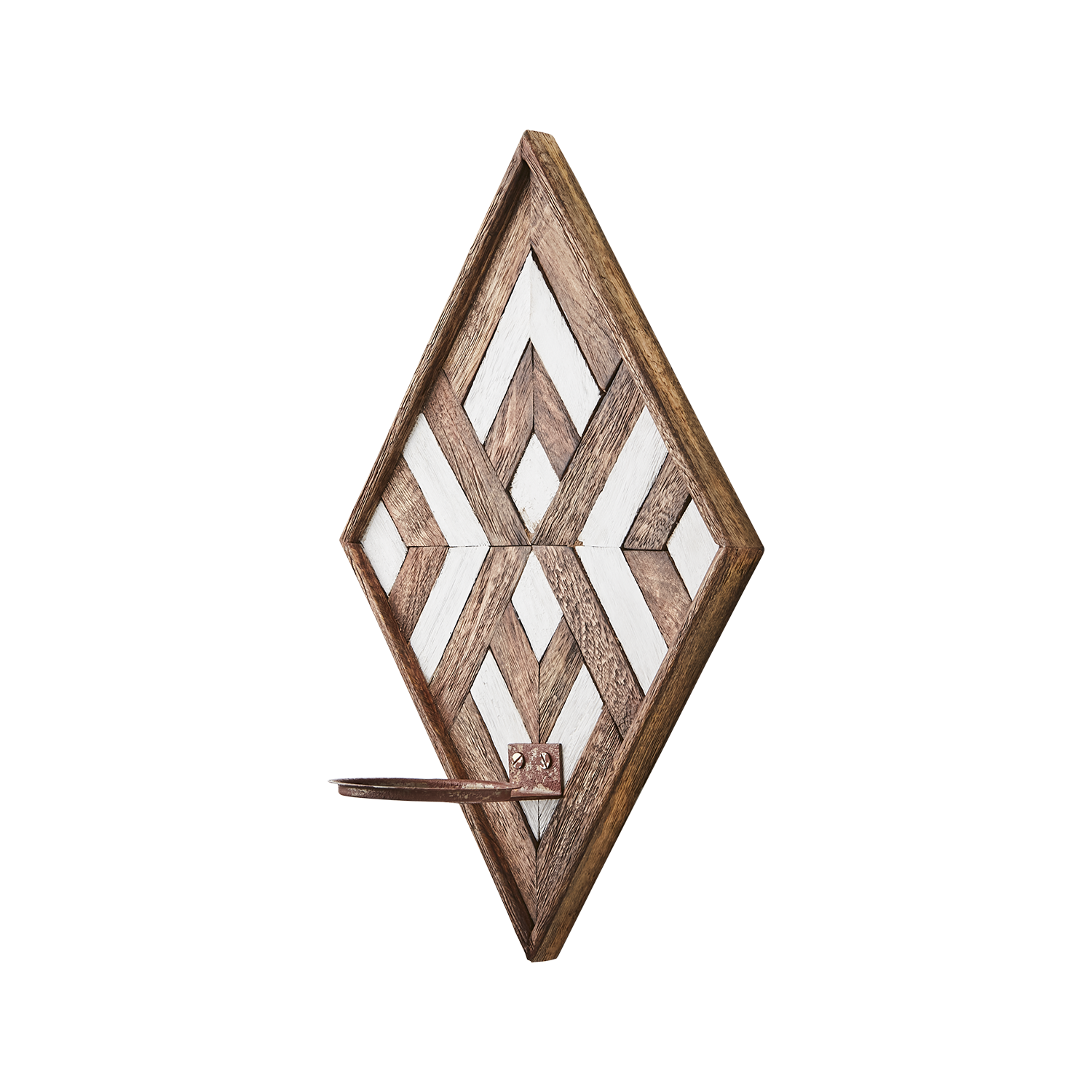 Affari of Sweden, VECTOR Väggljushållare, Brun/vit