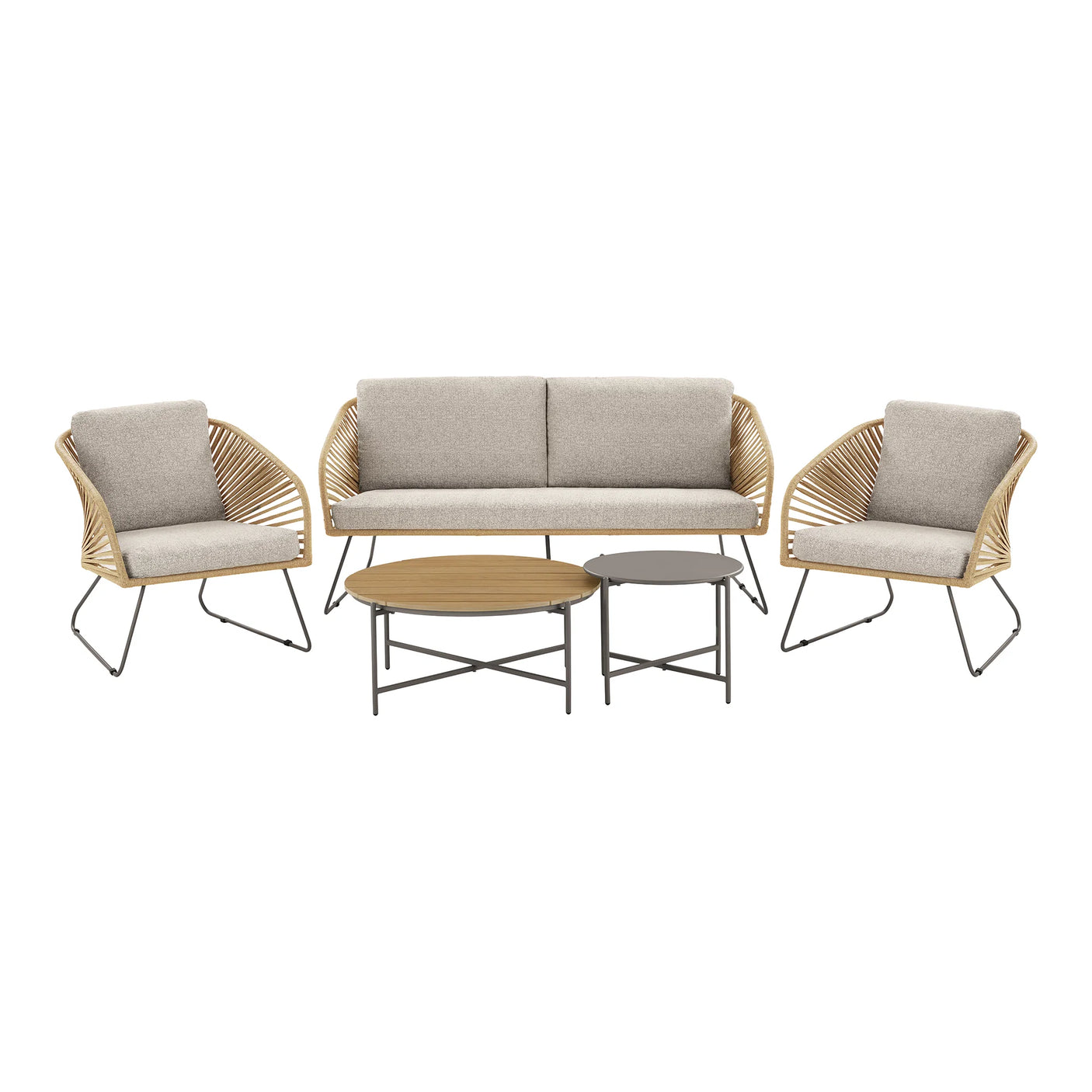 House Nordic, Novella Loungeset Beige/Sand med Dynor