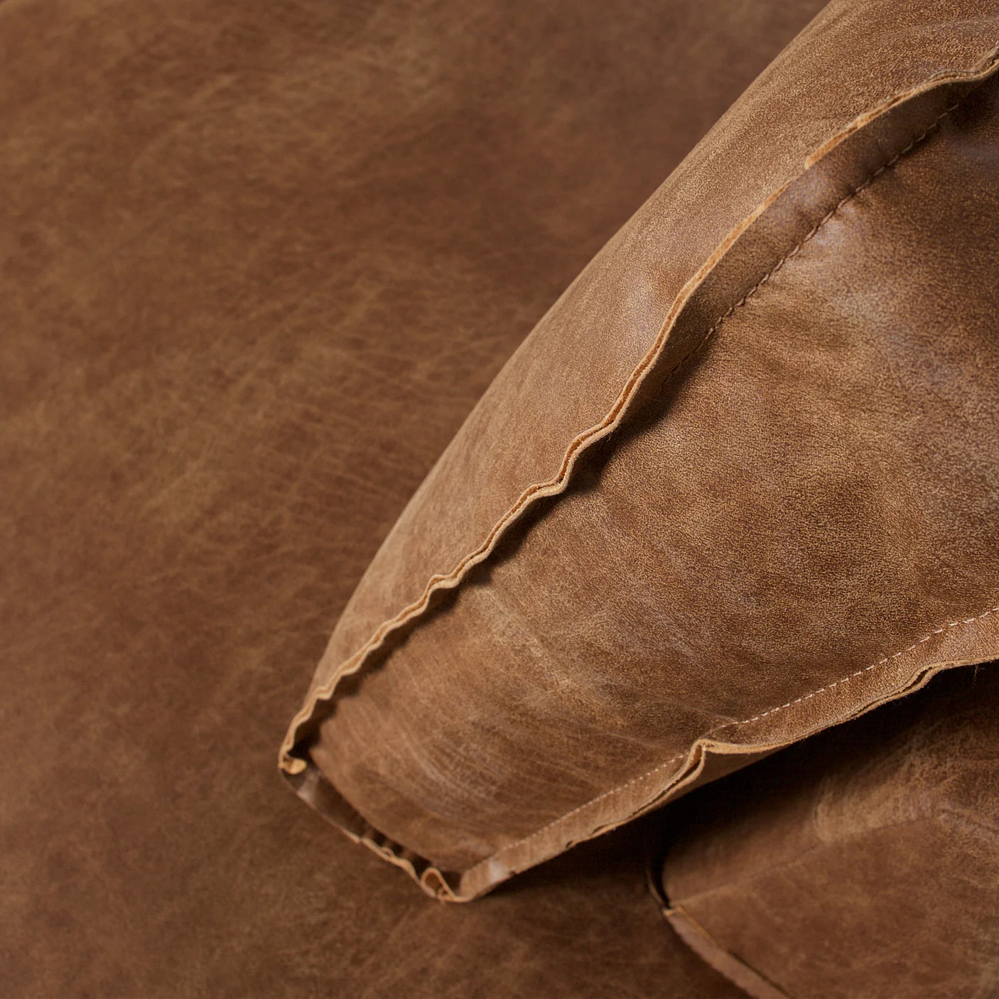 WOOOD, Rodeo hörnsoffa höger ekoläder cognac