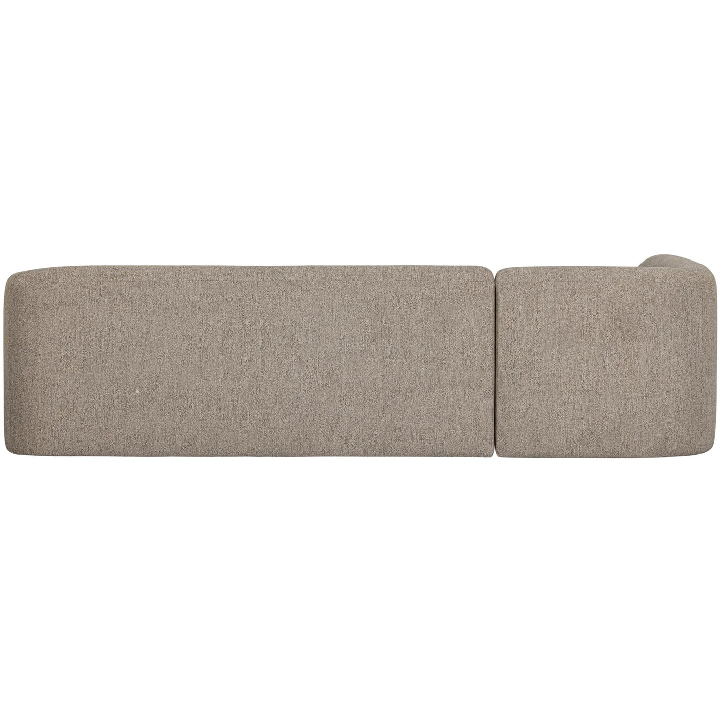 WOOOD, Sloping hörnsoffa vänster chenille naturel melange