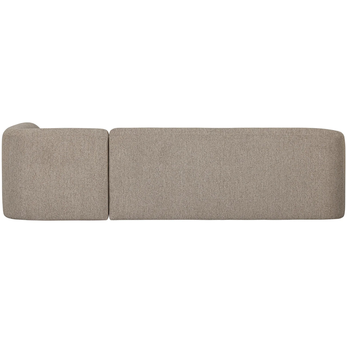WOOOD Sloping Hörnsoffa Höger – Chenille Naturel Melange