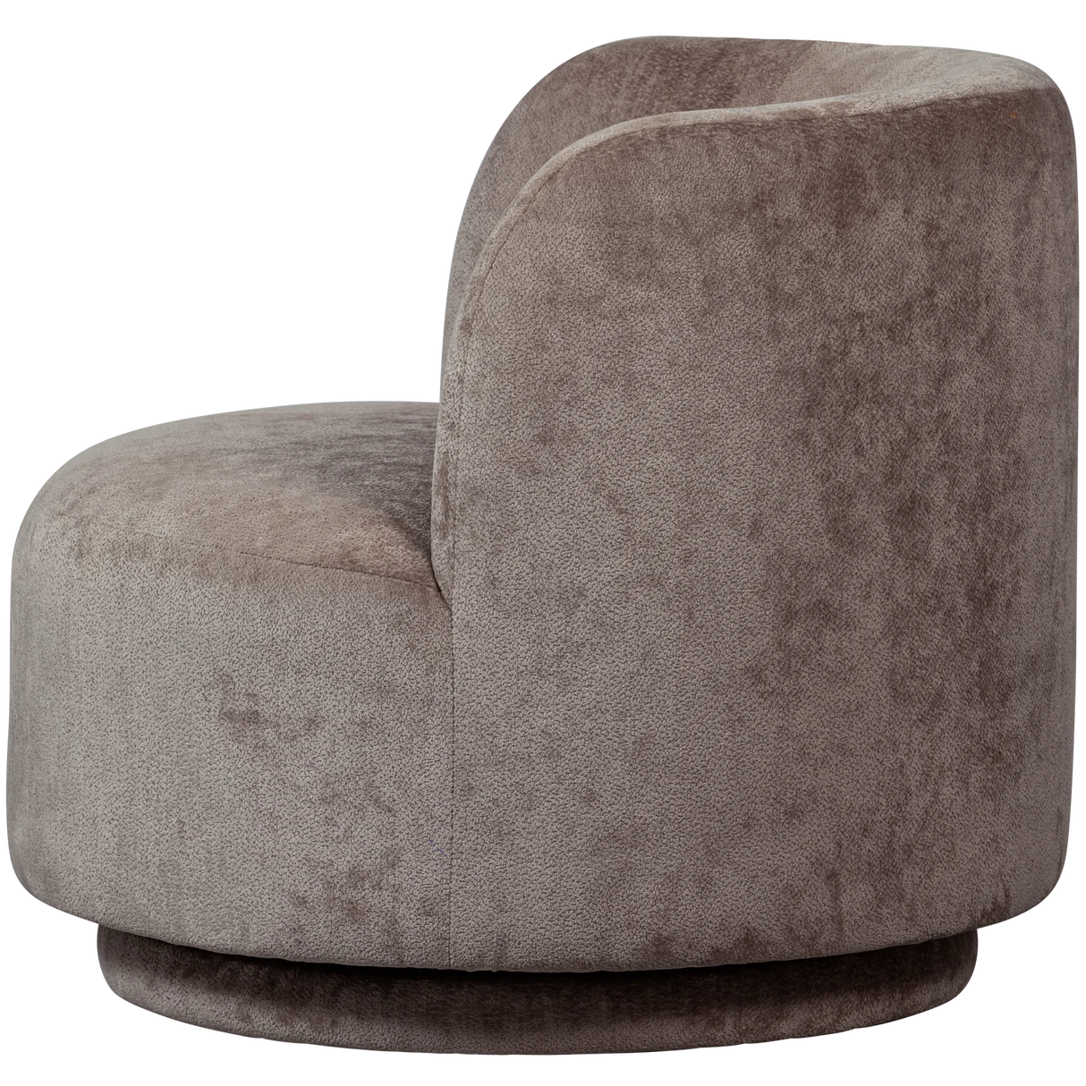 WOOOD, Popular Svivelfåtölj Chenille Taupe