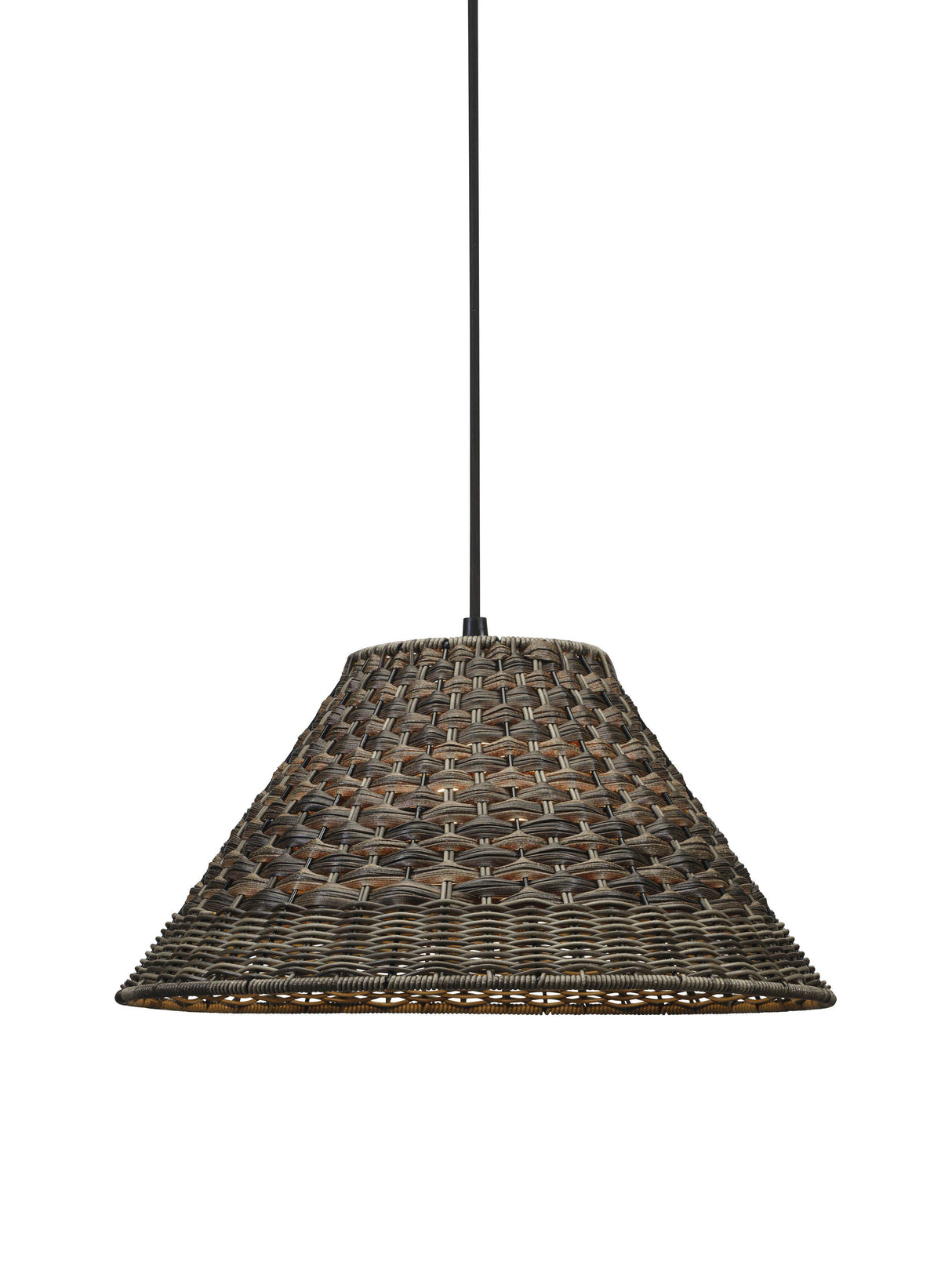 Lisen Takskärm Brun natur 45cm