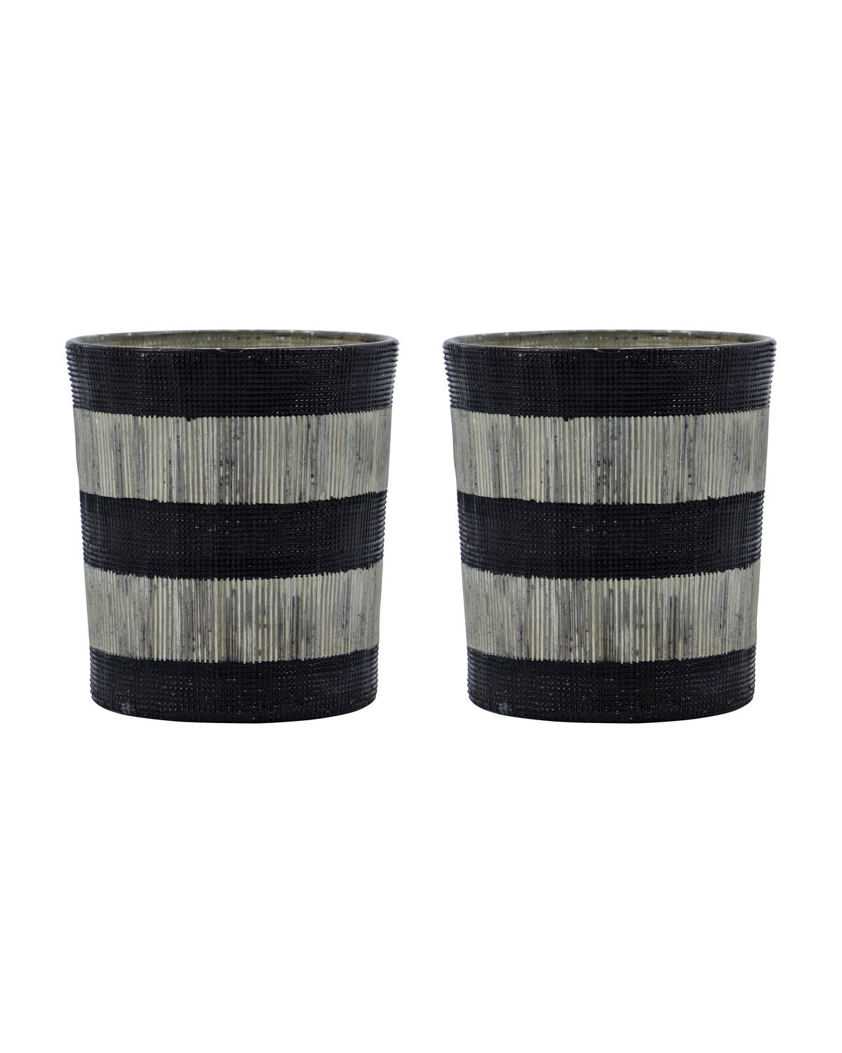 Värmeljushållare, HDStripe, Svart, Off-White