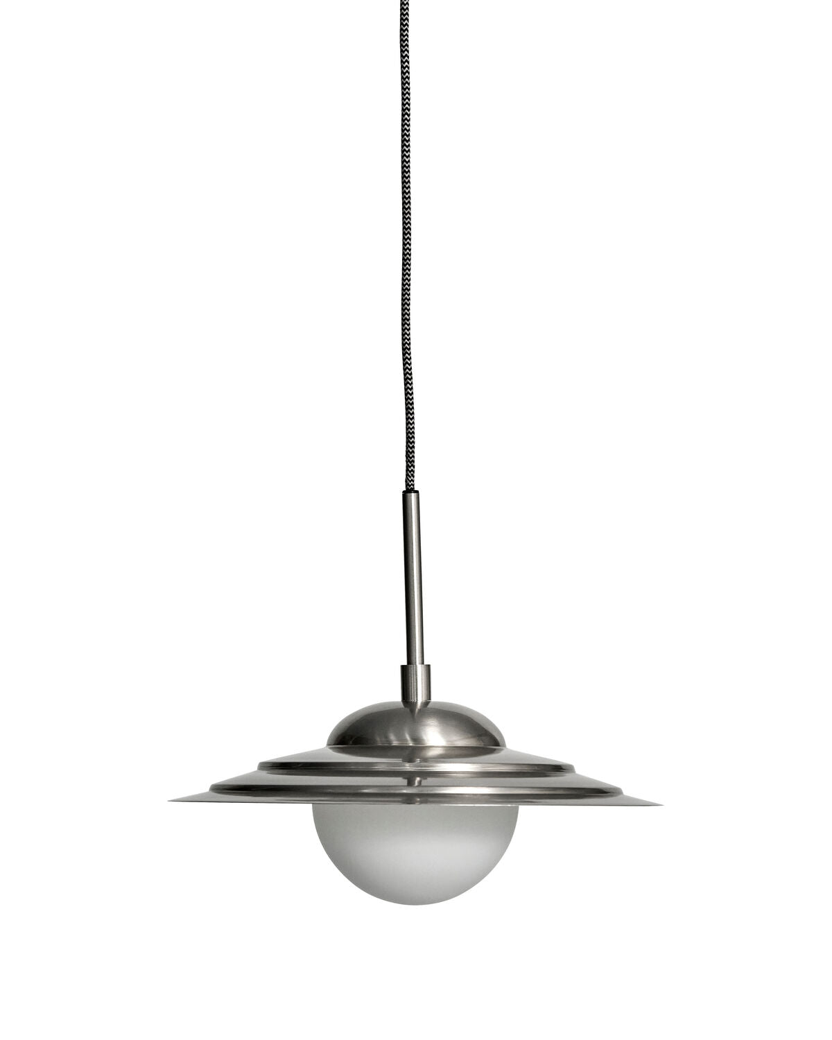 Lampa, HDCoin, Borstat silverfärg, Matt vit