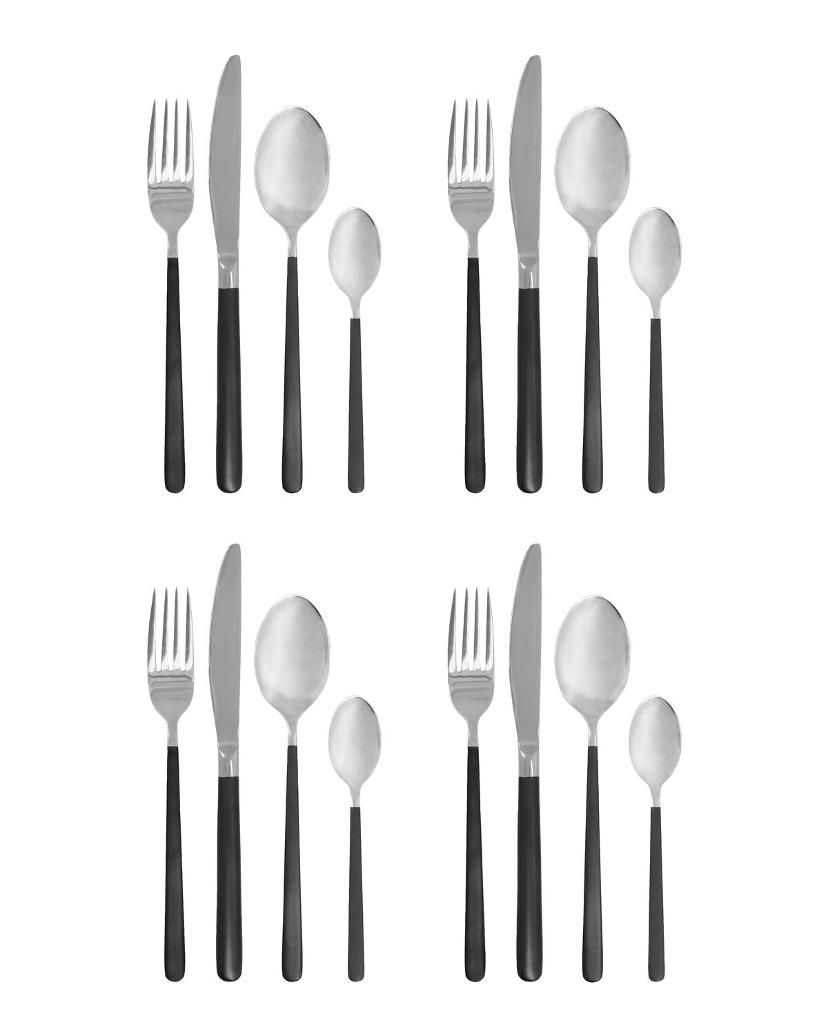 Bestickset, HDOx, Svart, Silver