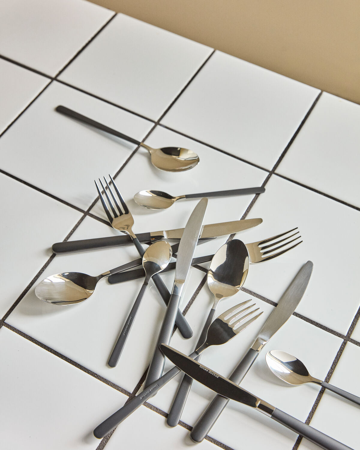 Bestickset, HDOx, Svart, Silver