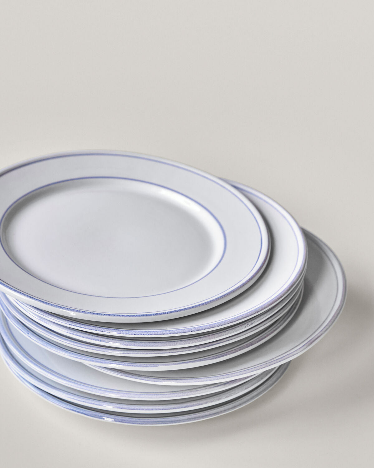 Middagstallrik, NVBistro, Blå, Vit
